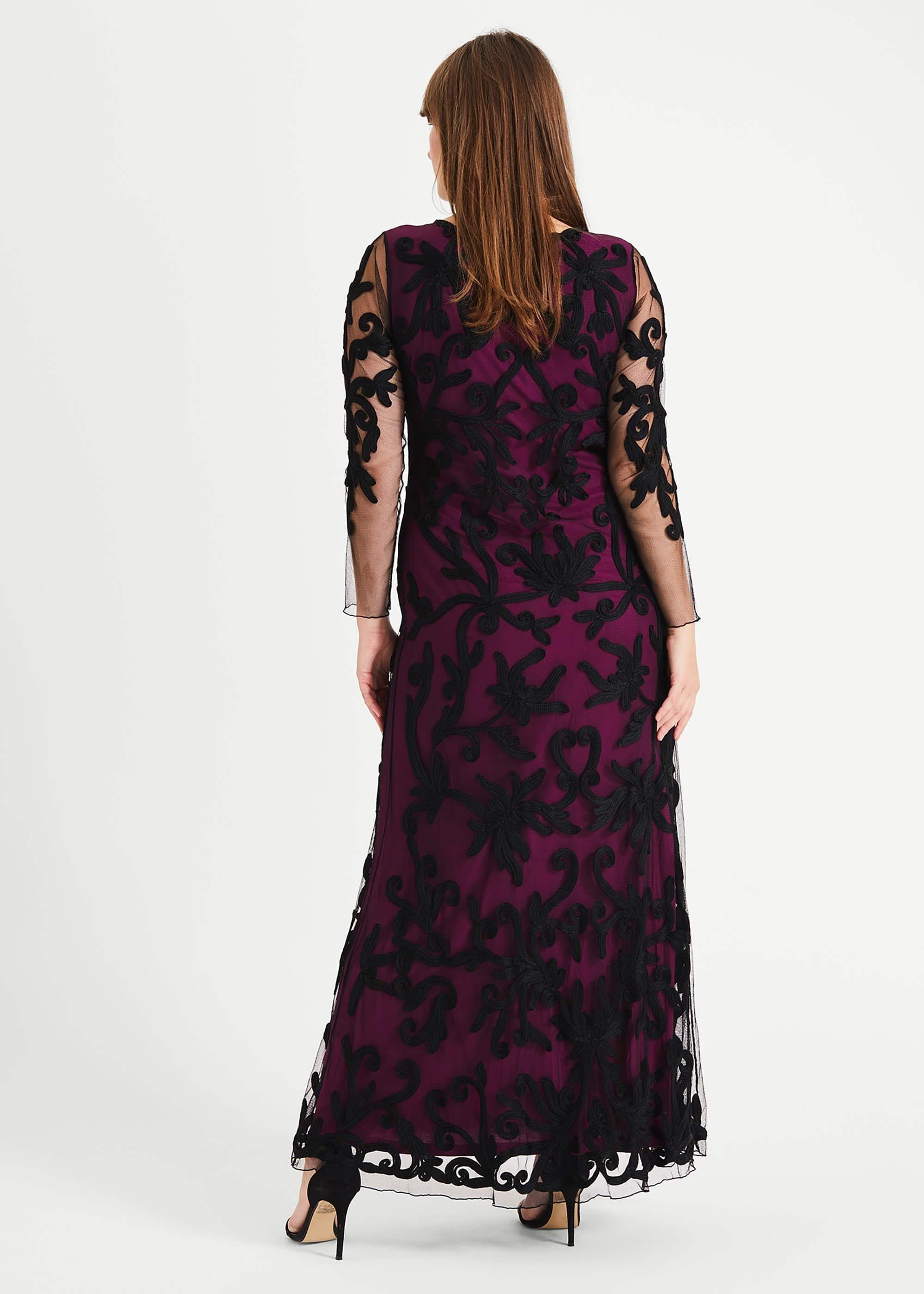 Jenna Tapework Lace Maxi Dress