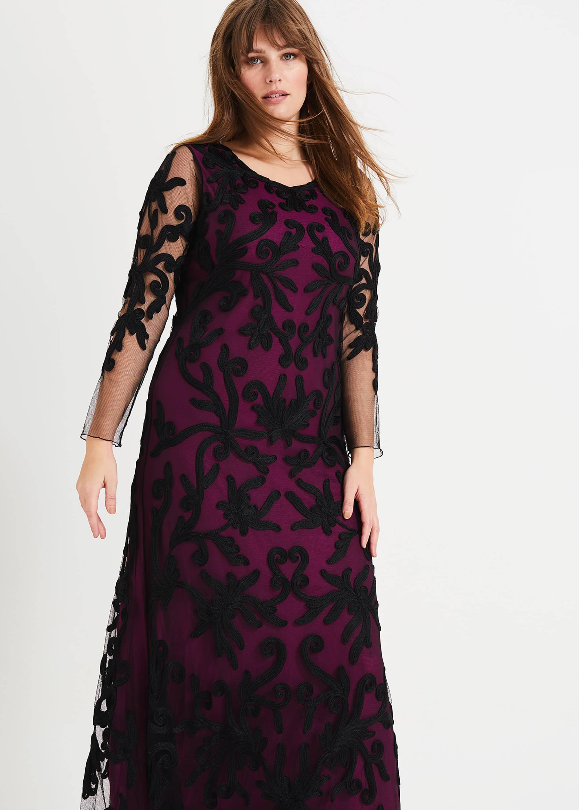 Jenna Tapework Lace Maxi Dress