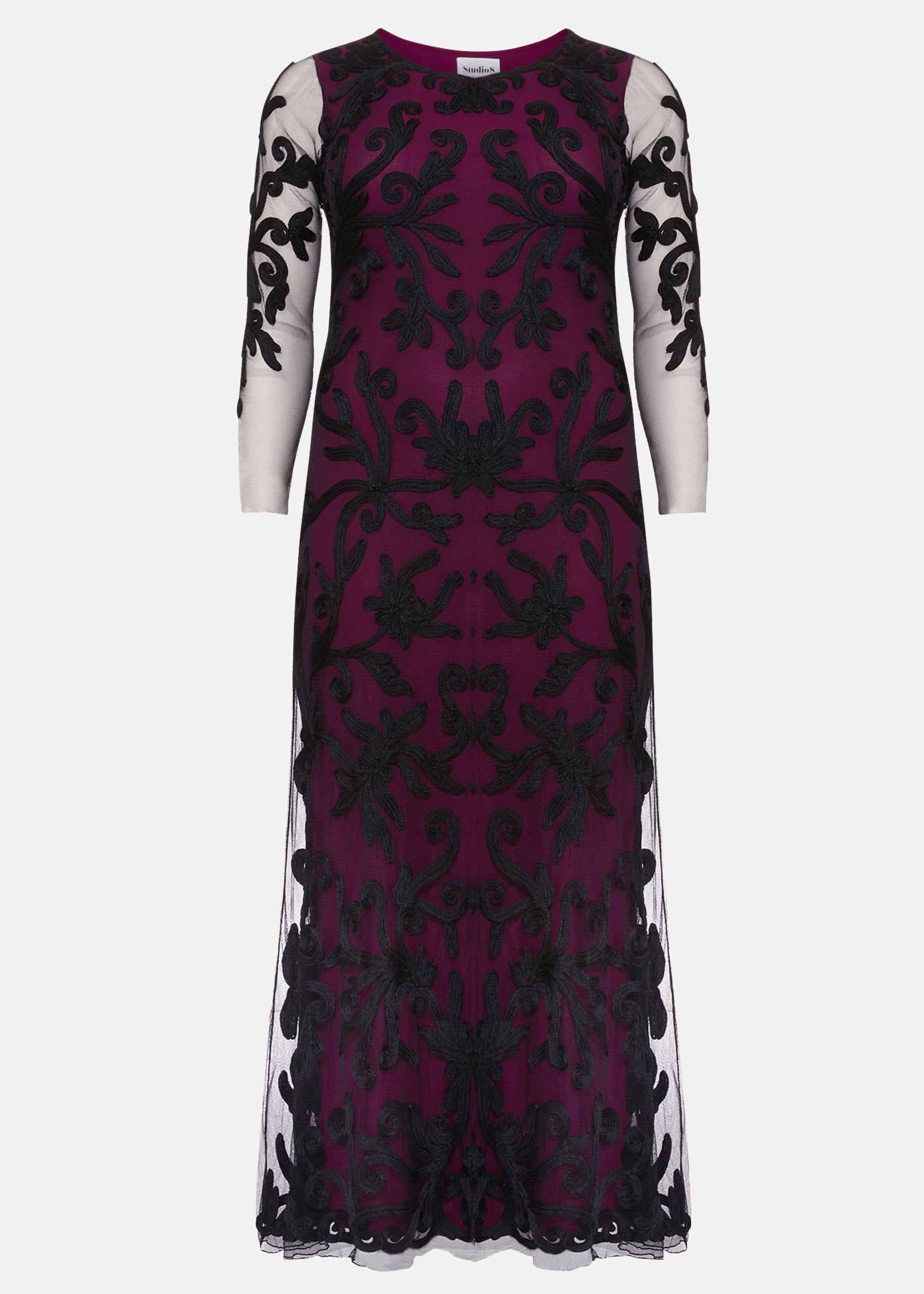 Jenna Tapework Lace Maxi Dress