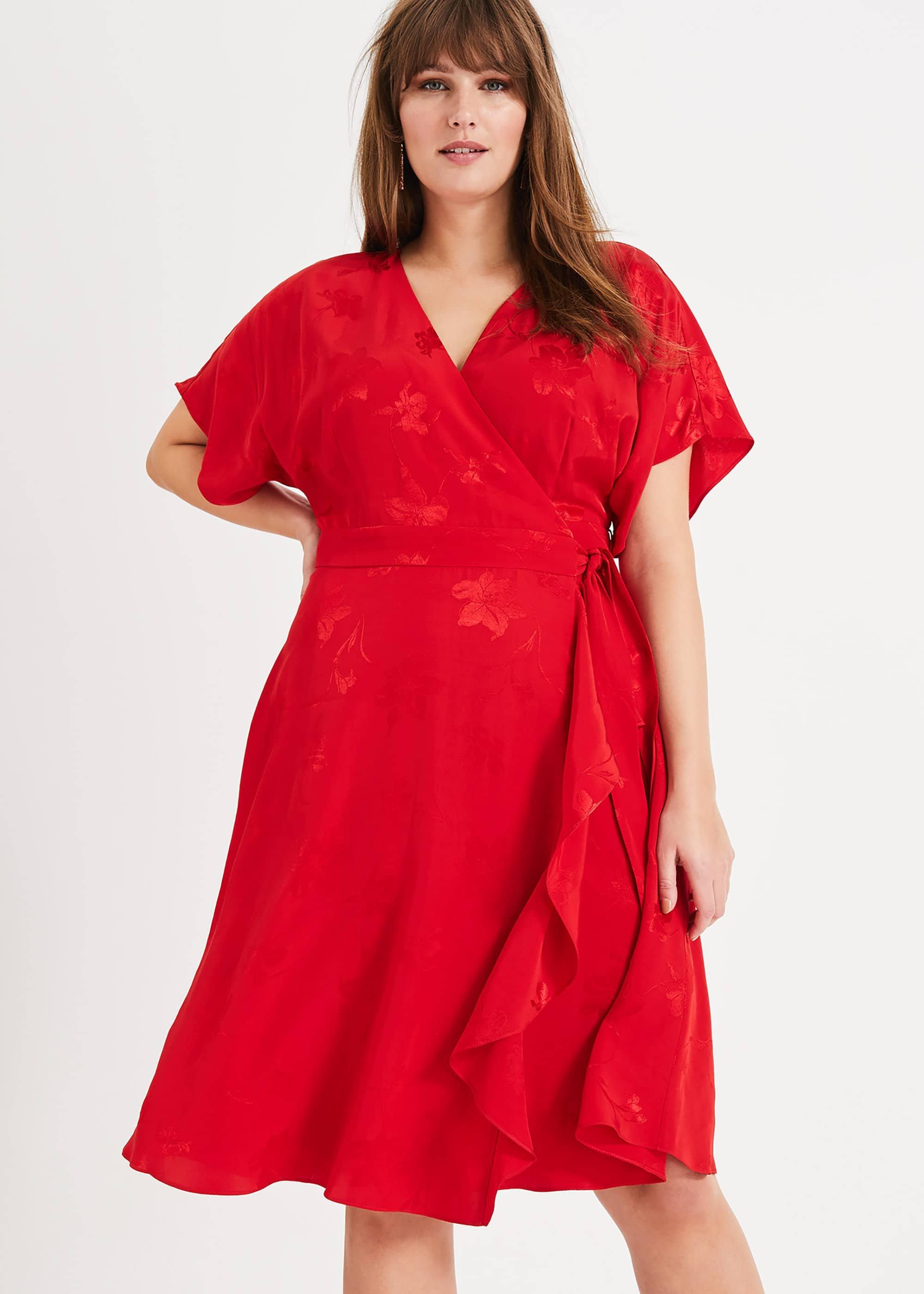 Orla Wrap Jacquard Dress