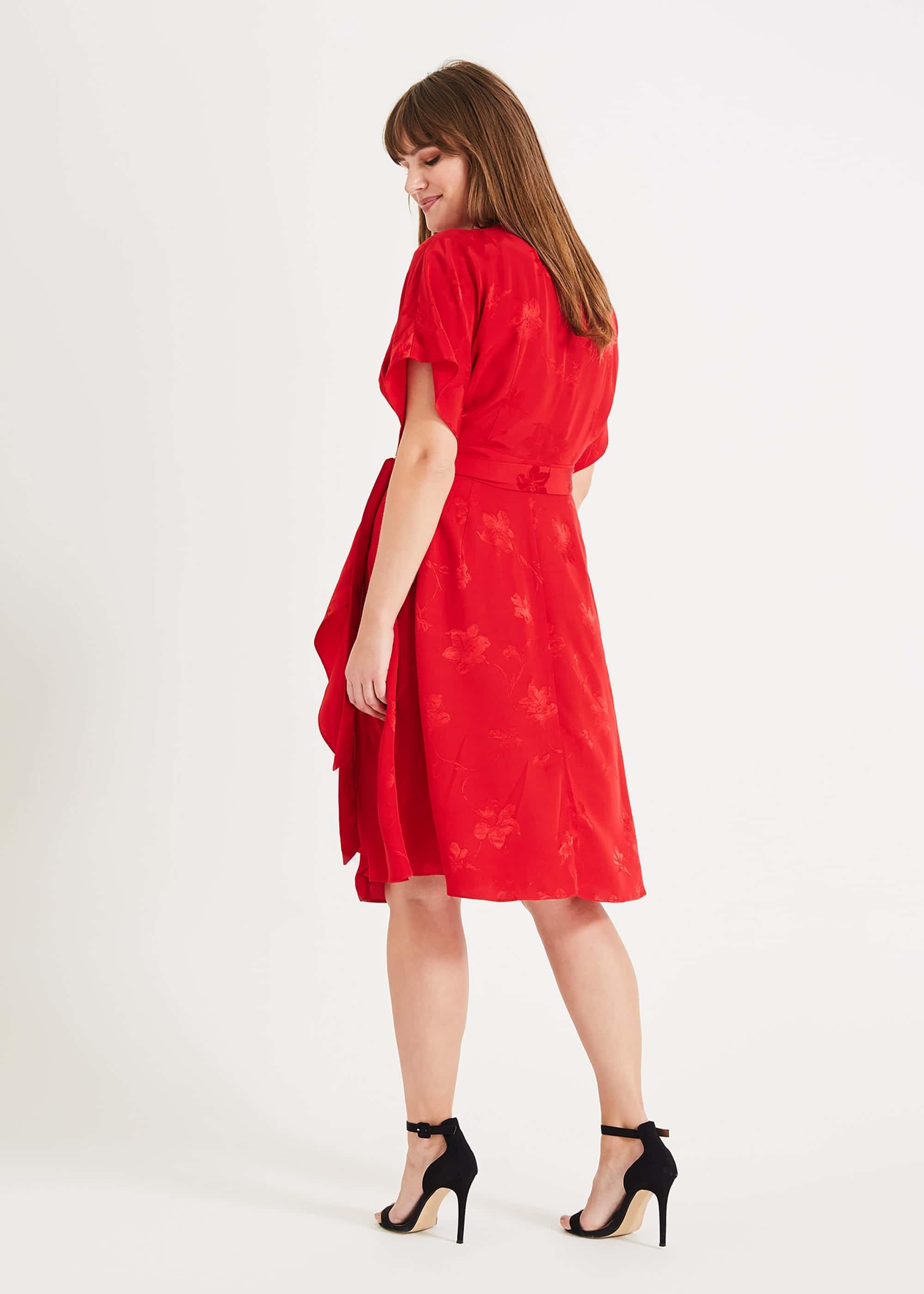 Orla Wrap Jacquard Dress