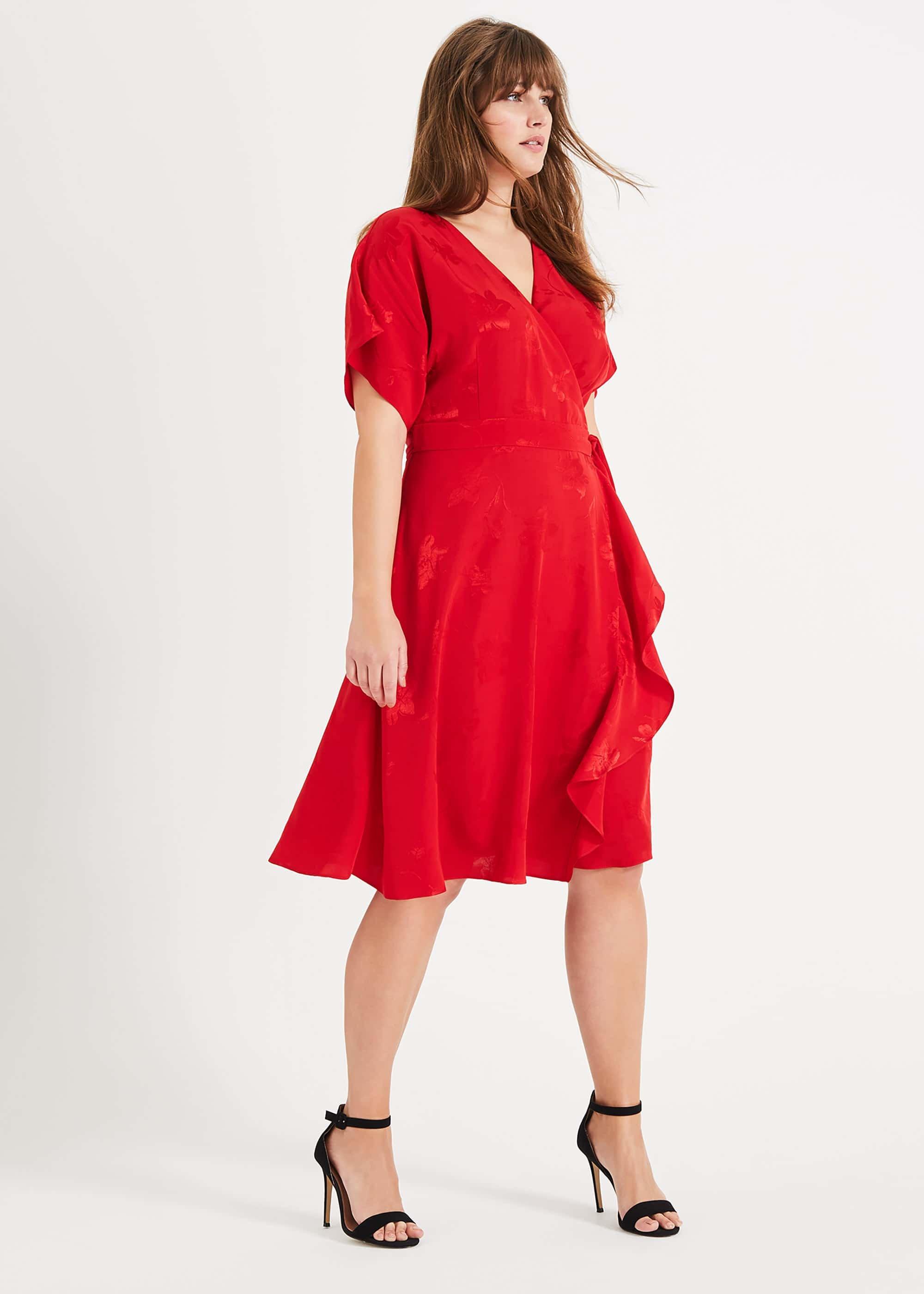 Orla Wrap Jacquard Dress