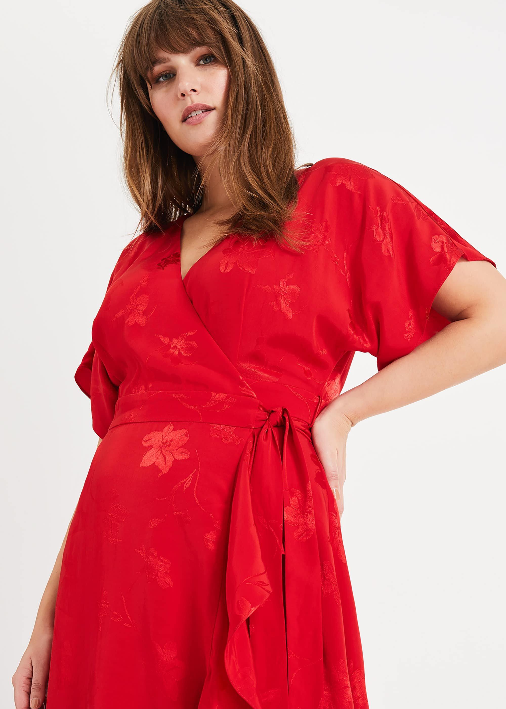 Orla Wrap Jacquard Dress