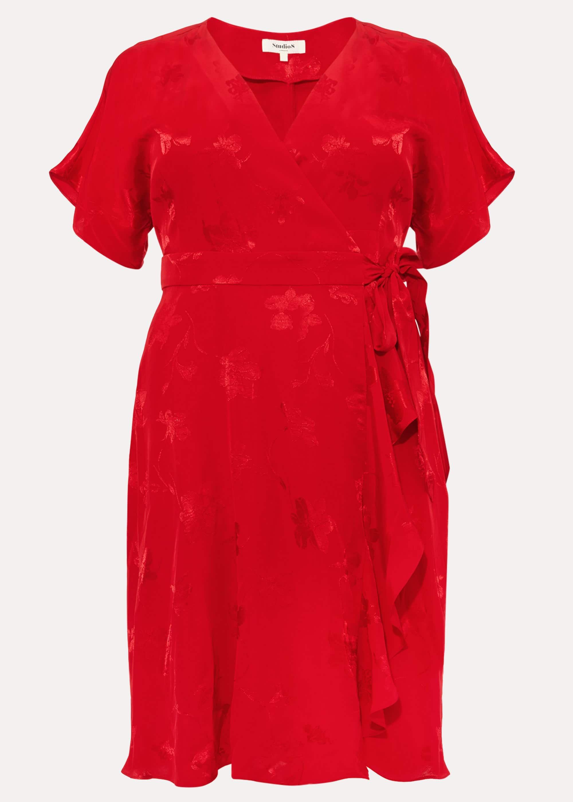 Orla Wrap Jacquard Dress