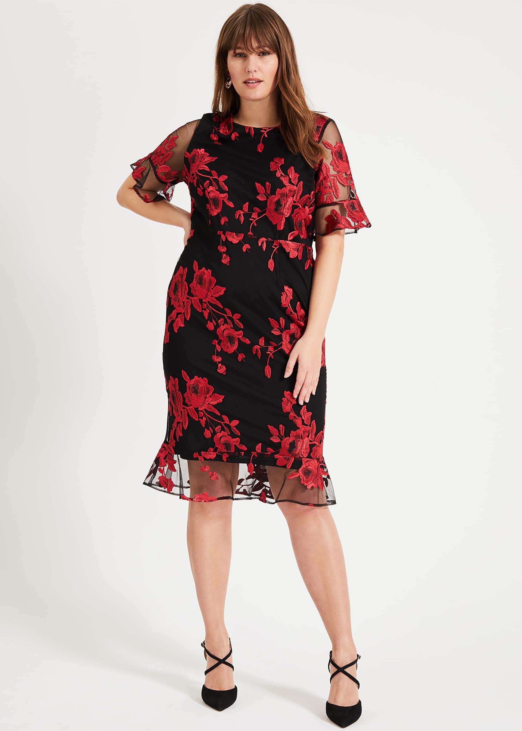 Raven Embroidered Dress
