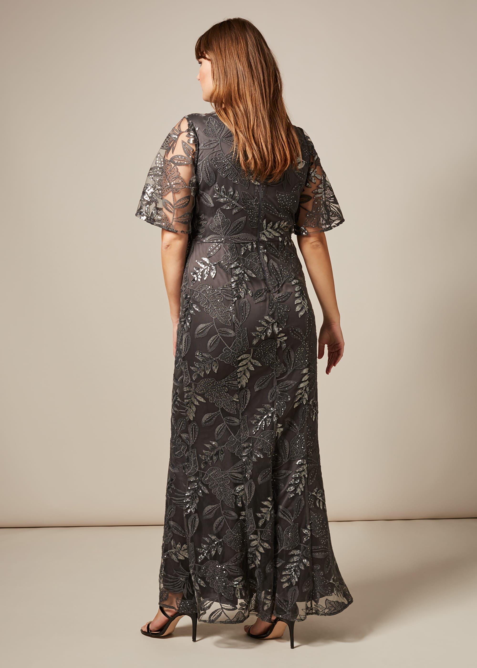 Genevive Sequin Maxi Dress