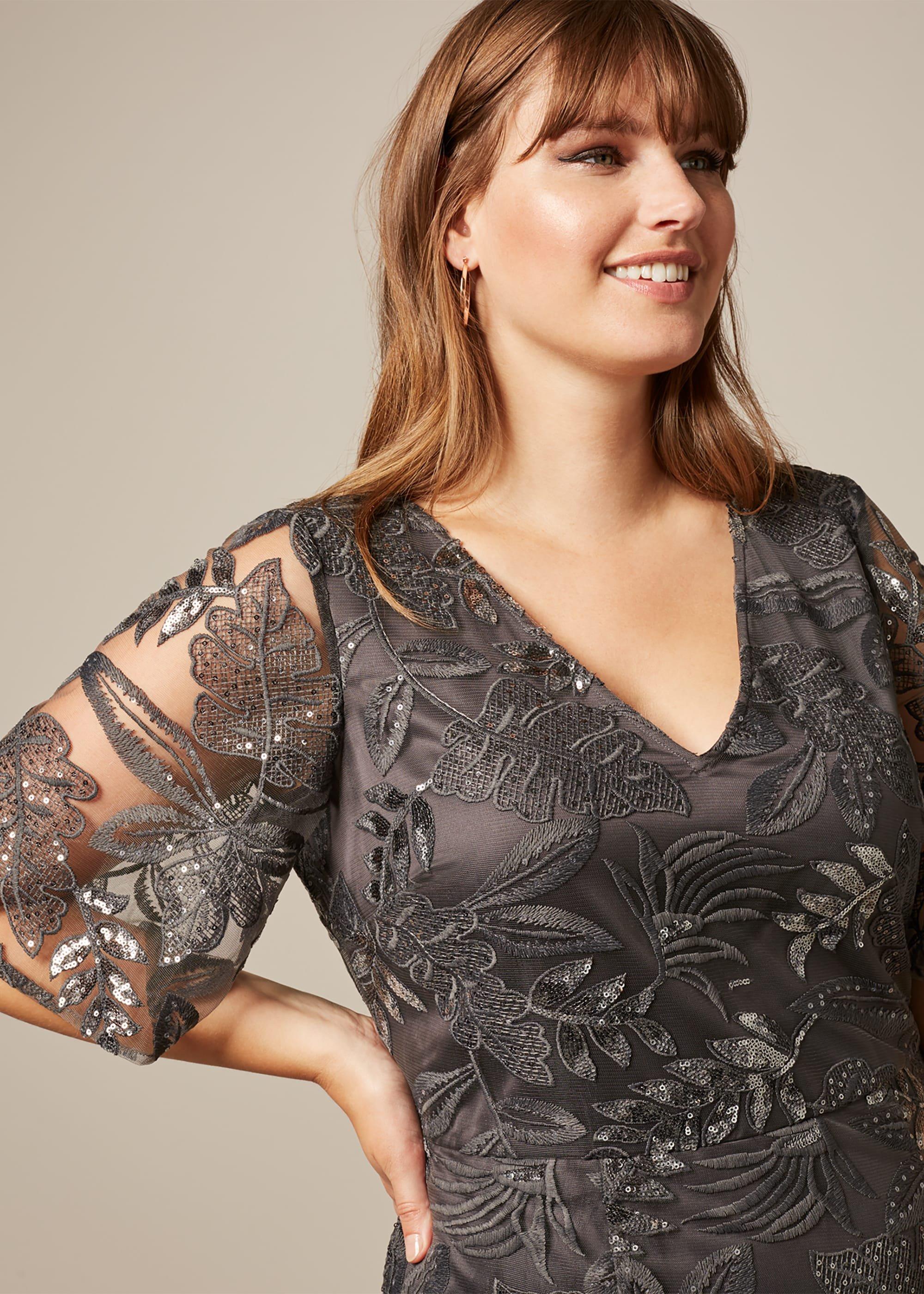 Genevive Sequin Maxi Dress