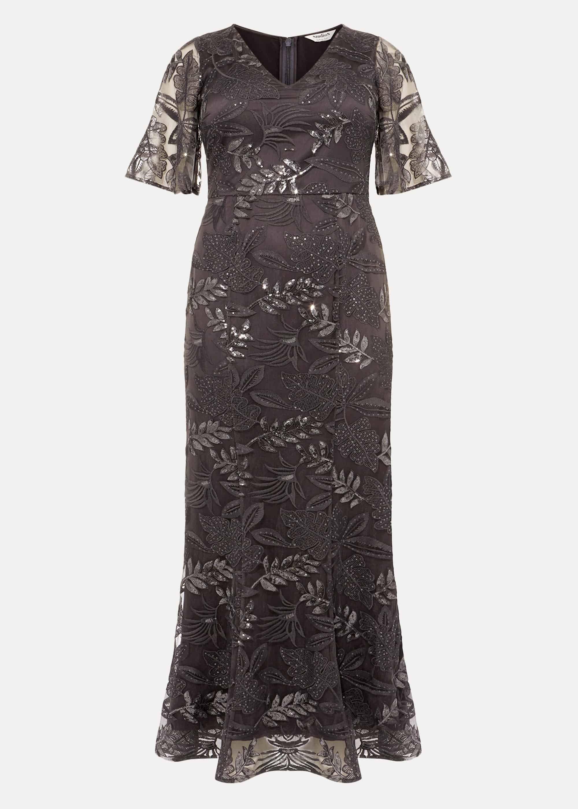 Genevive Sequin Maxi Dress