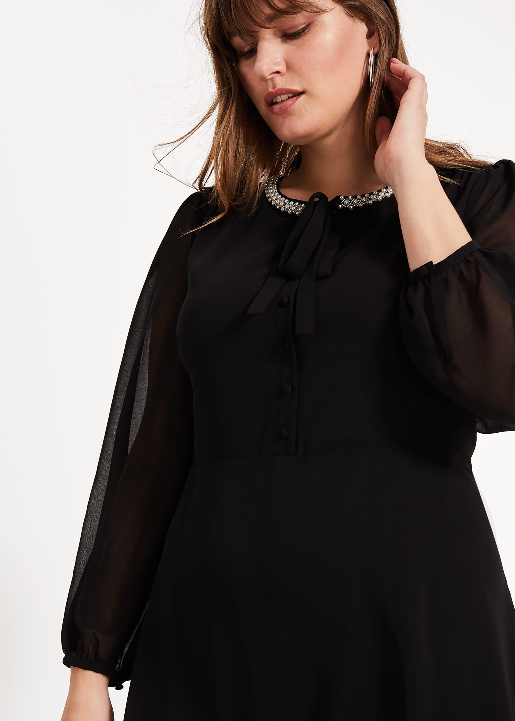 Sigrid Pearl Neck Dress