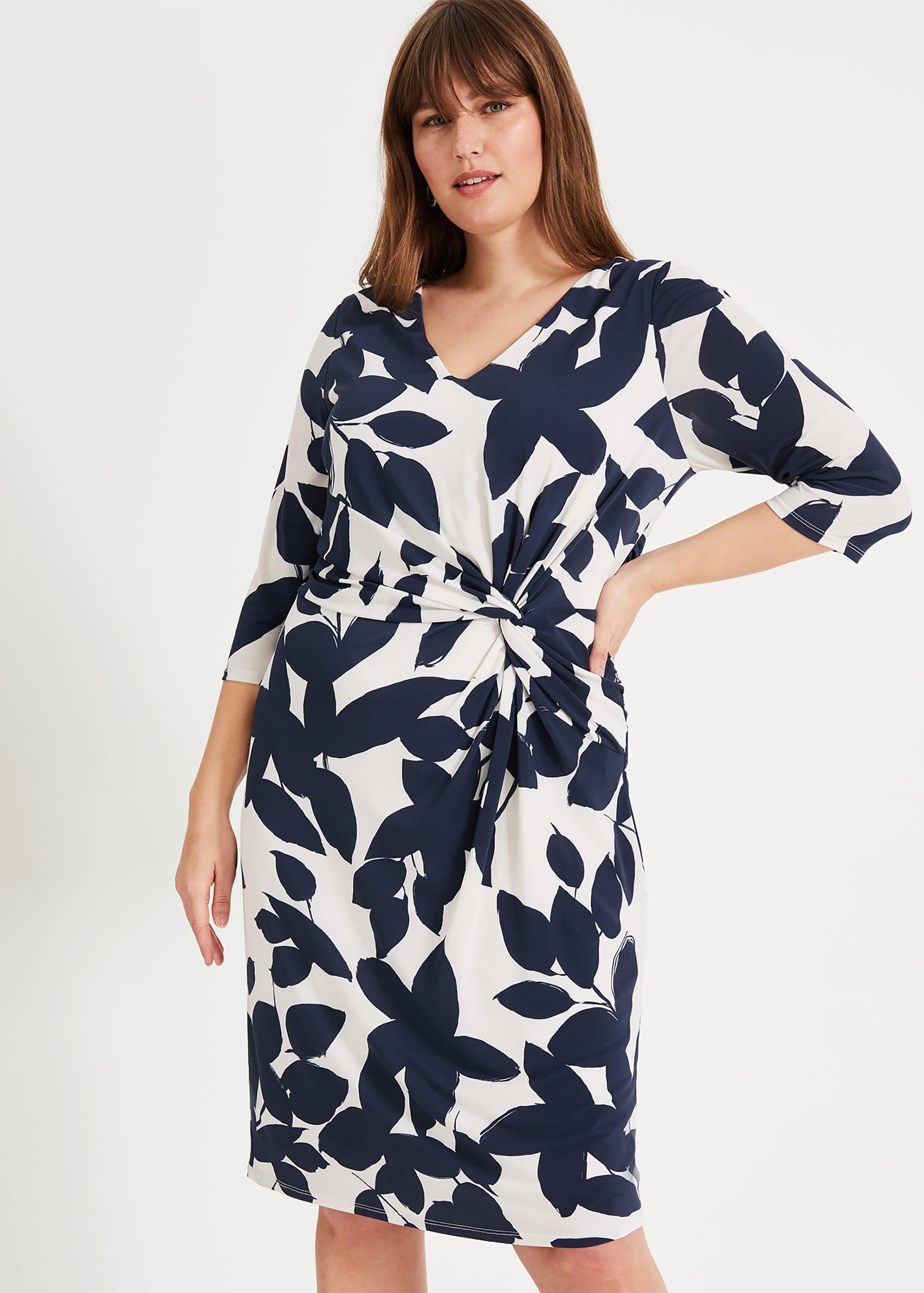 Lana Leaf Print Dress