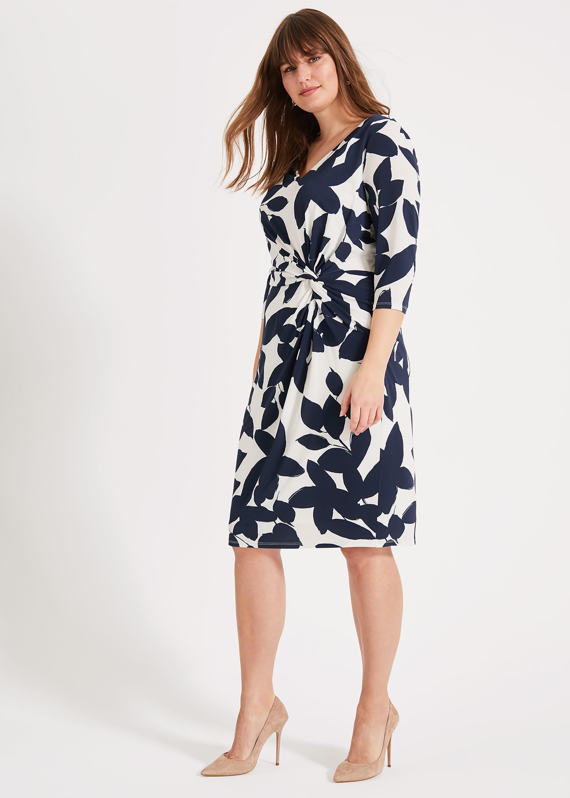 Lana Leaf Print Dress