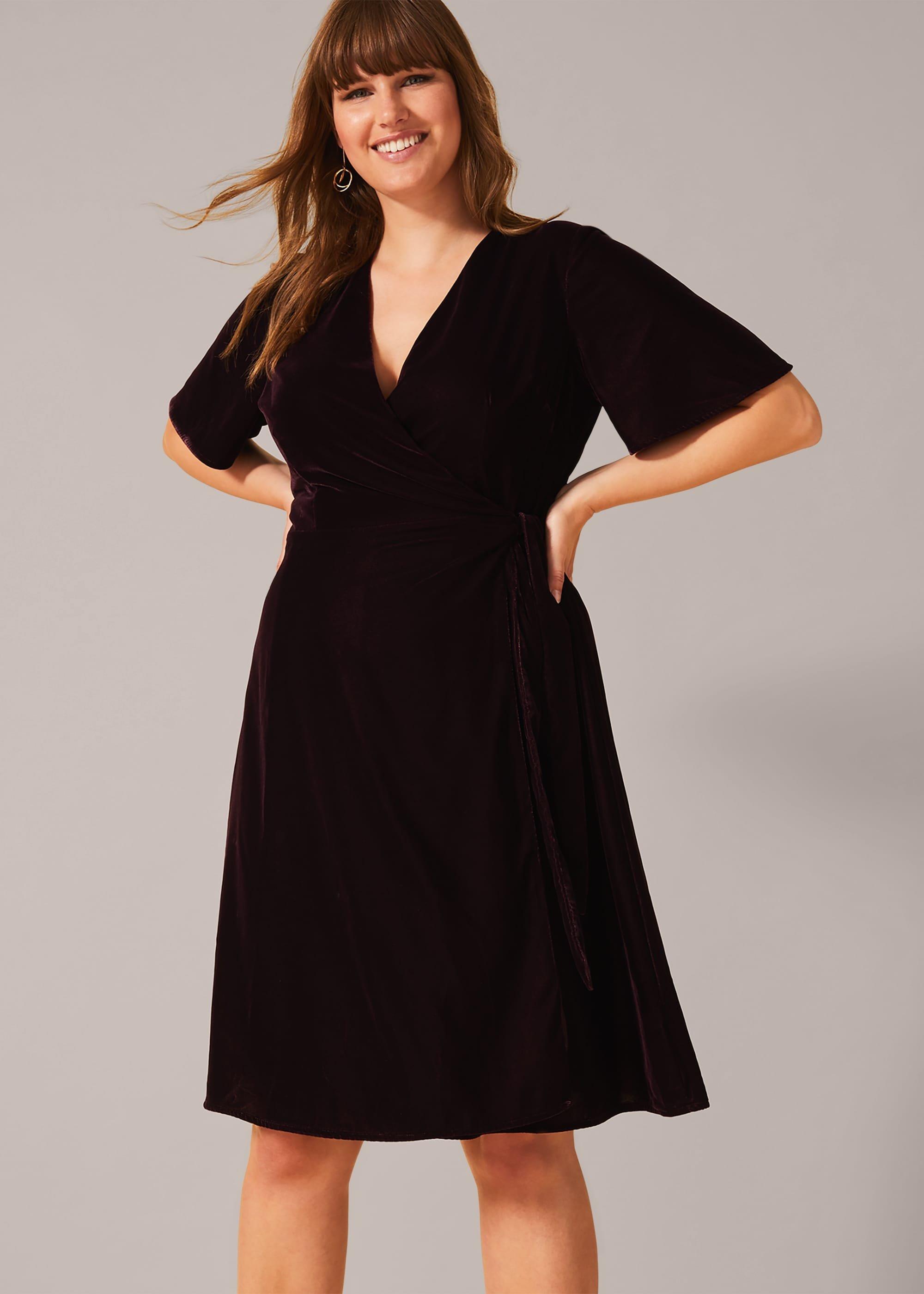 Hannah Velvet Wrap Dress