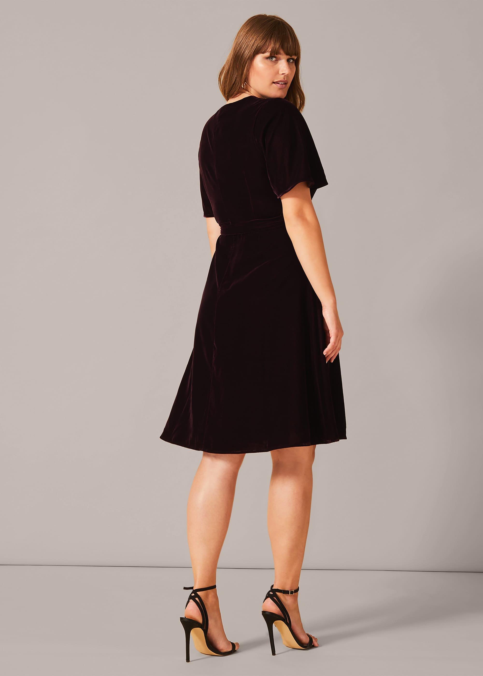 Hannah Velvet Wrap Dress