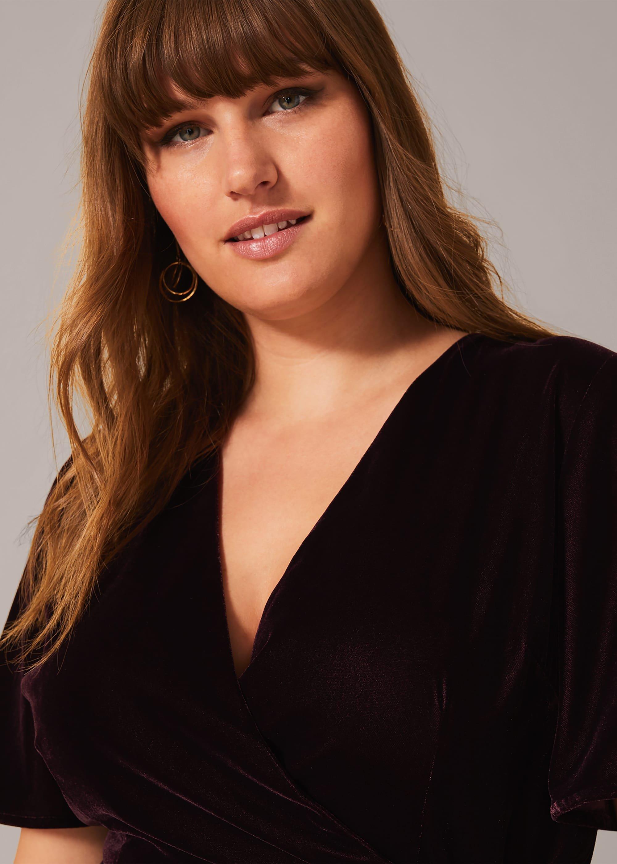Hannah Velvet Wrap Dress