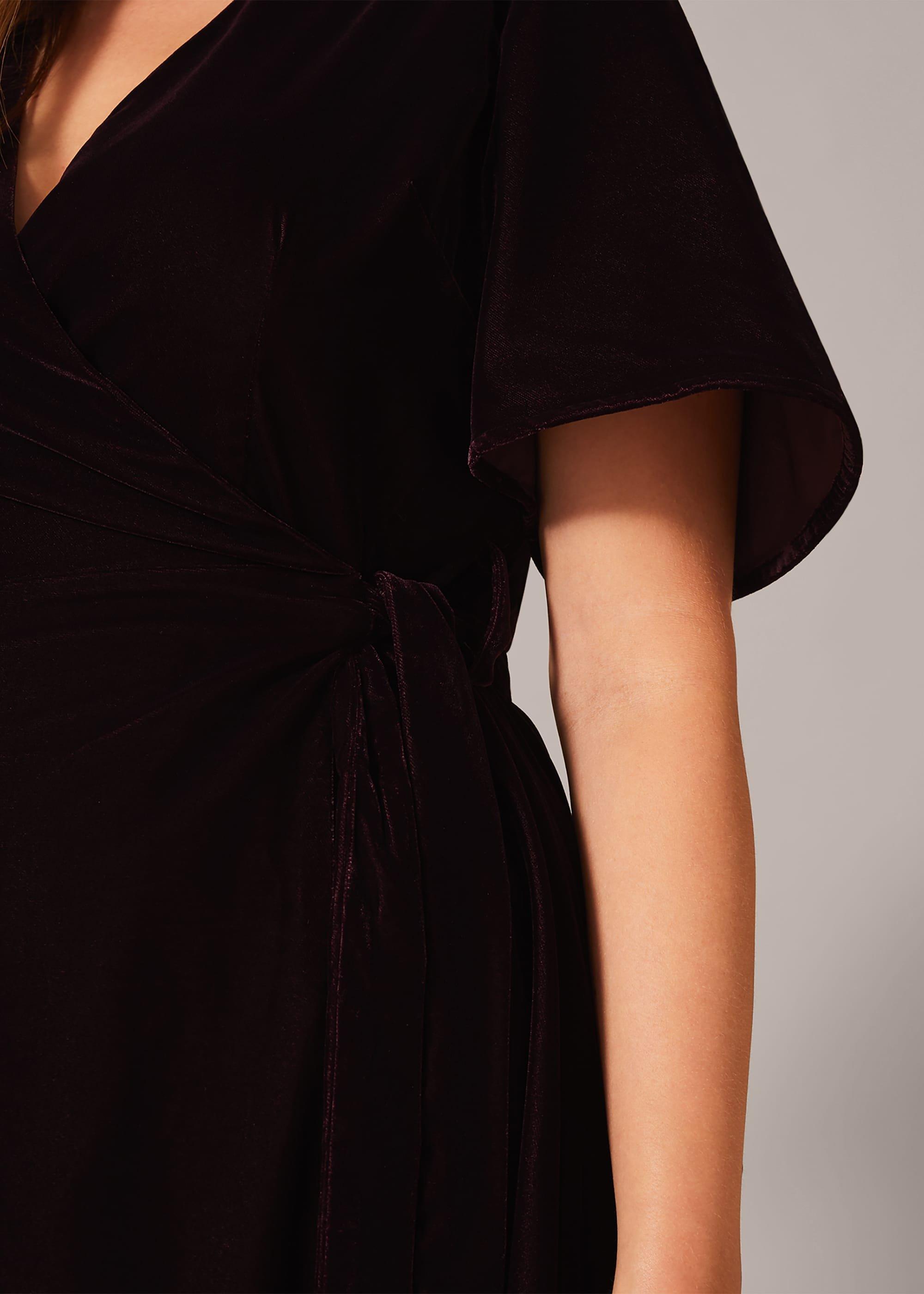 Hannah Velvet Wrap Dress