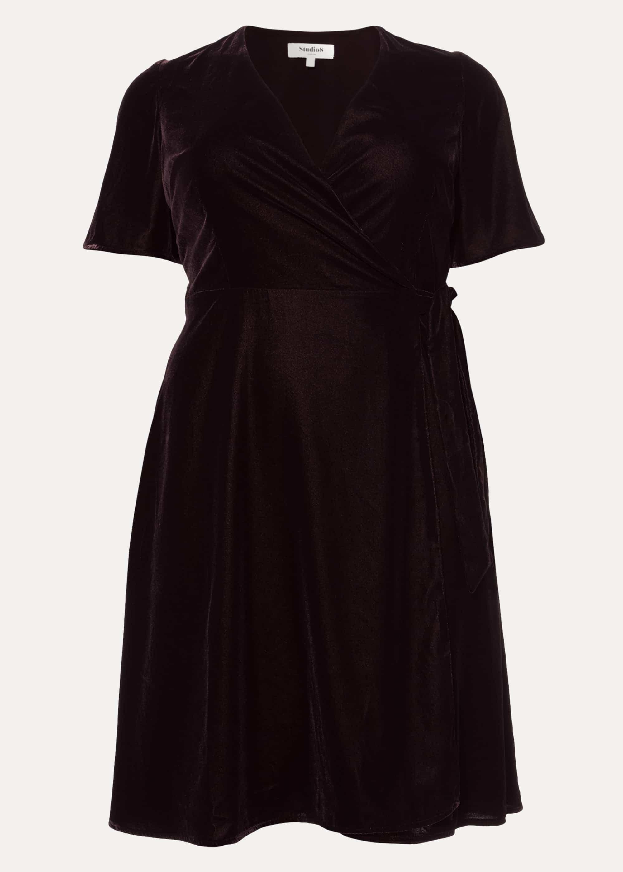 Hannah Velvet Wrap Dress