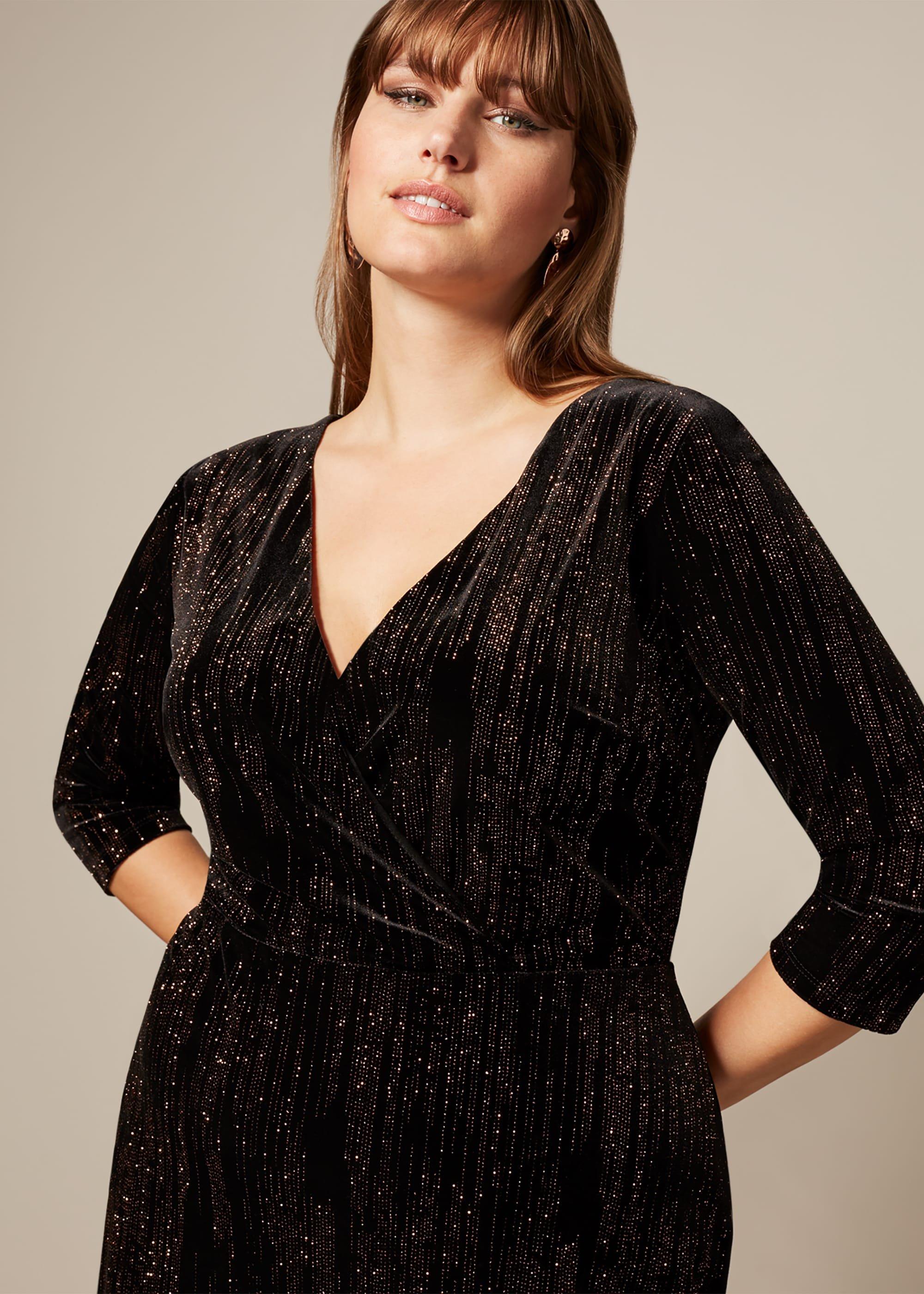 Noelle Sparkle Velvet Dress