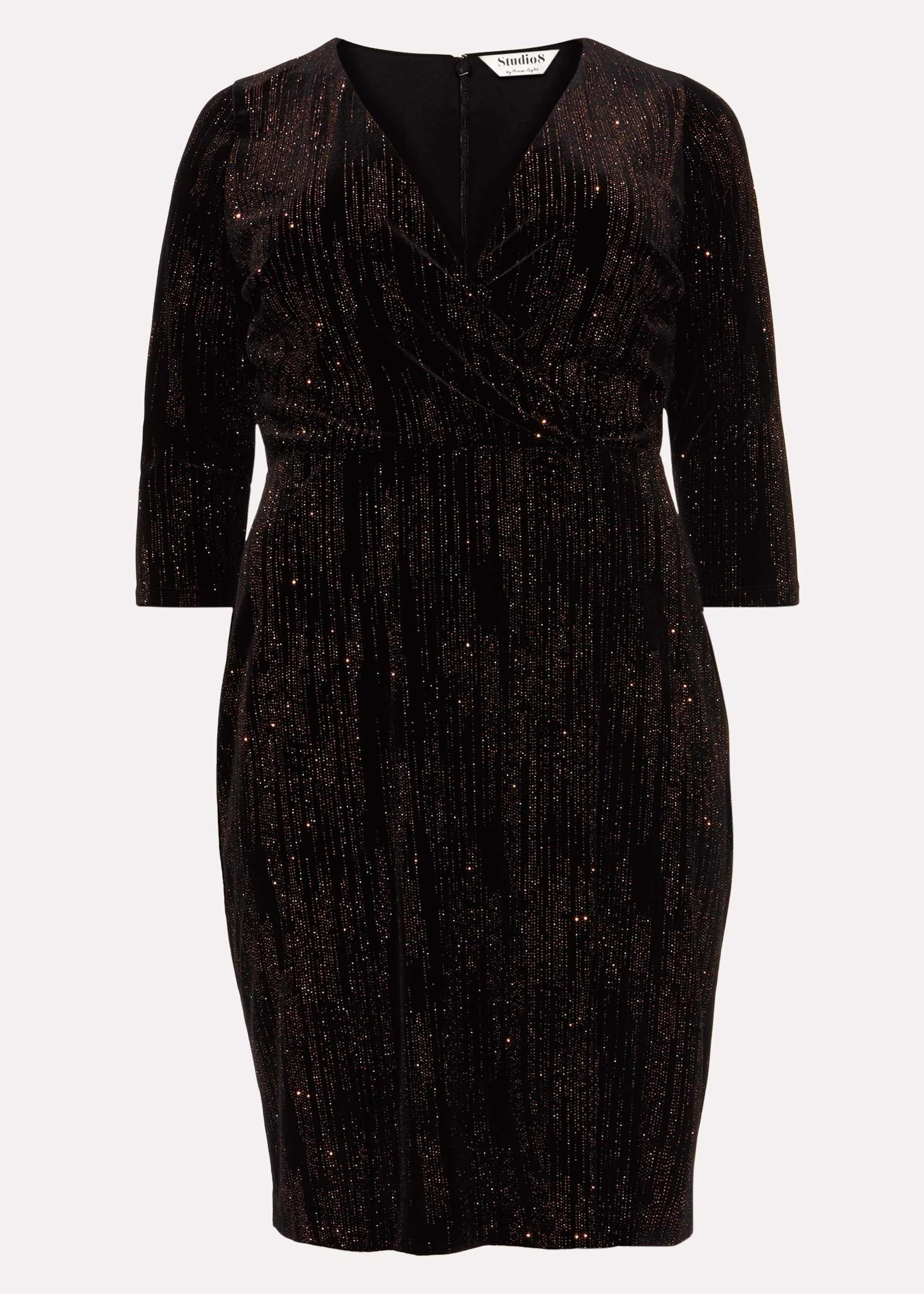 Noelle Sparkle Velvet Dress