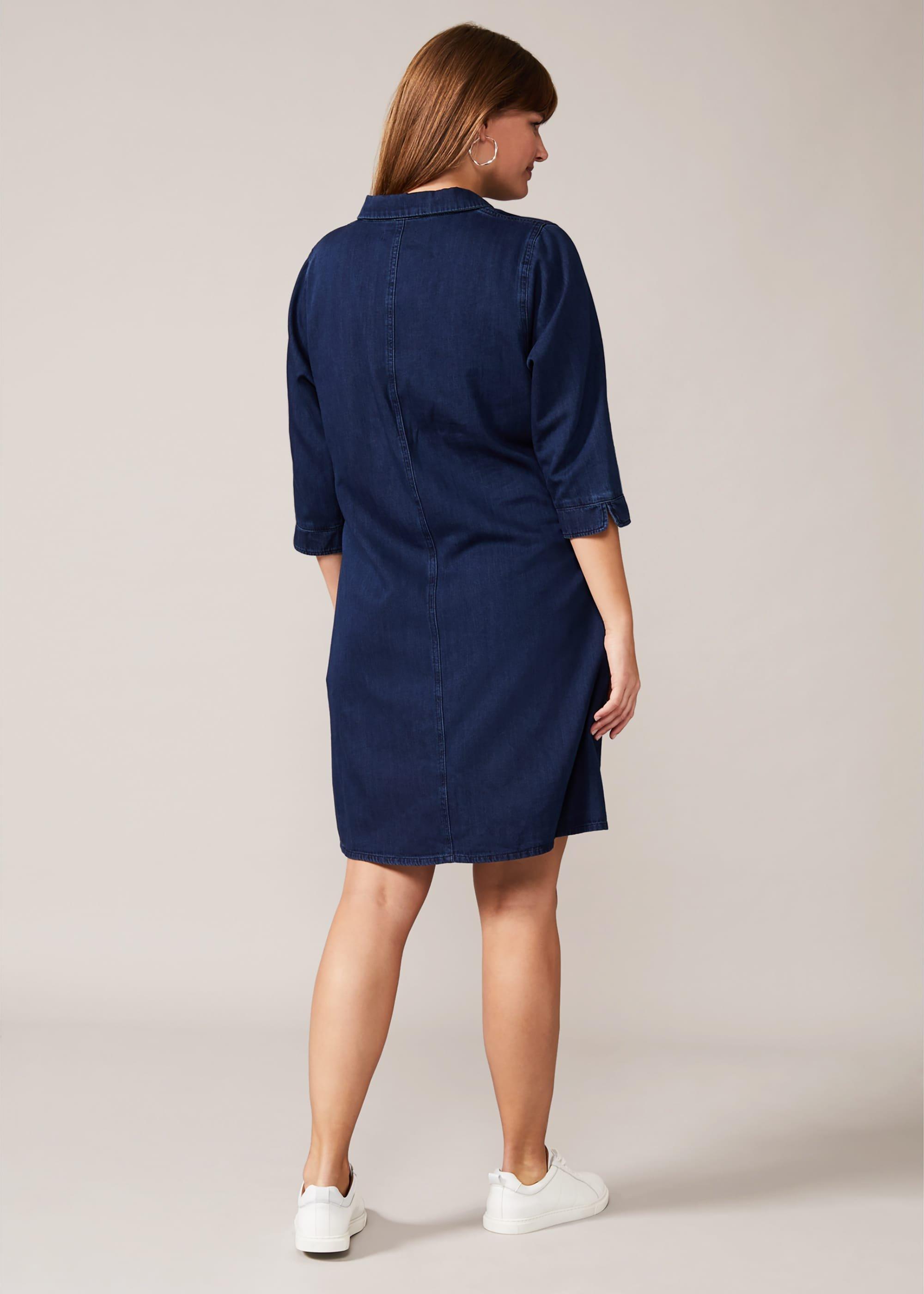 Celia Denim Shirt Swing Dress