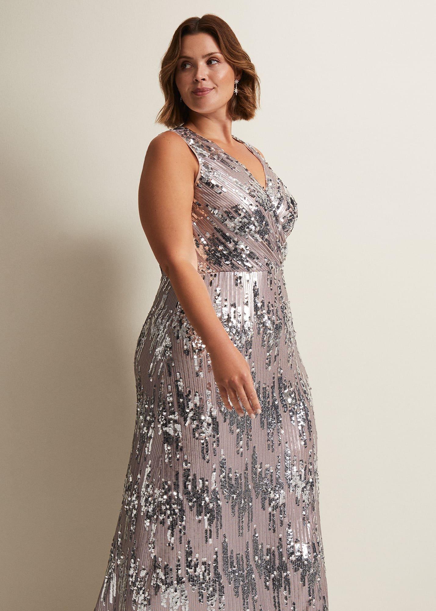 Daphne Sequin Maxi Dress