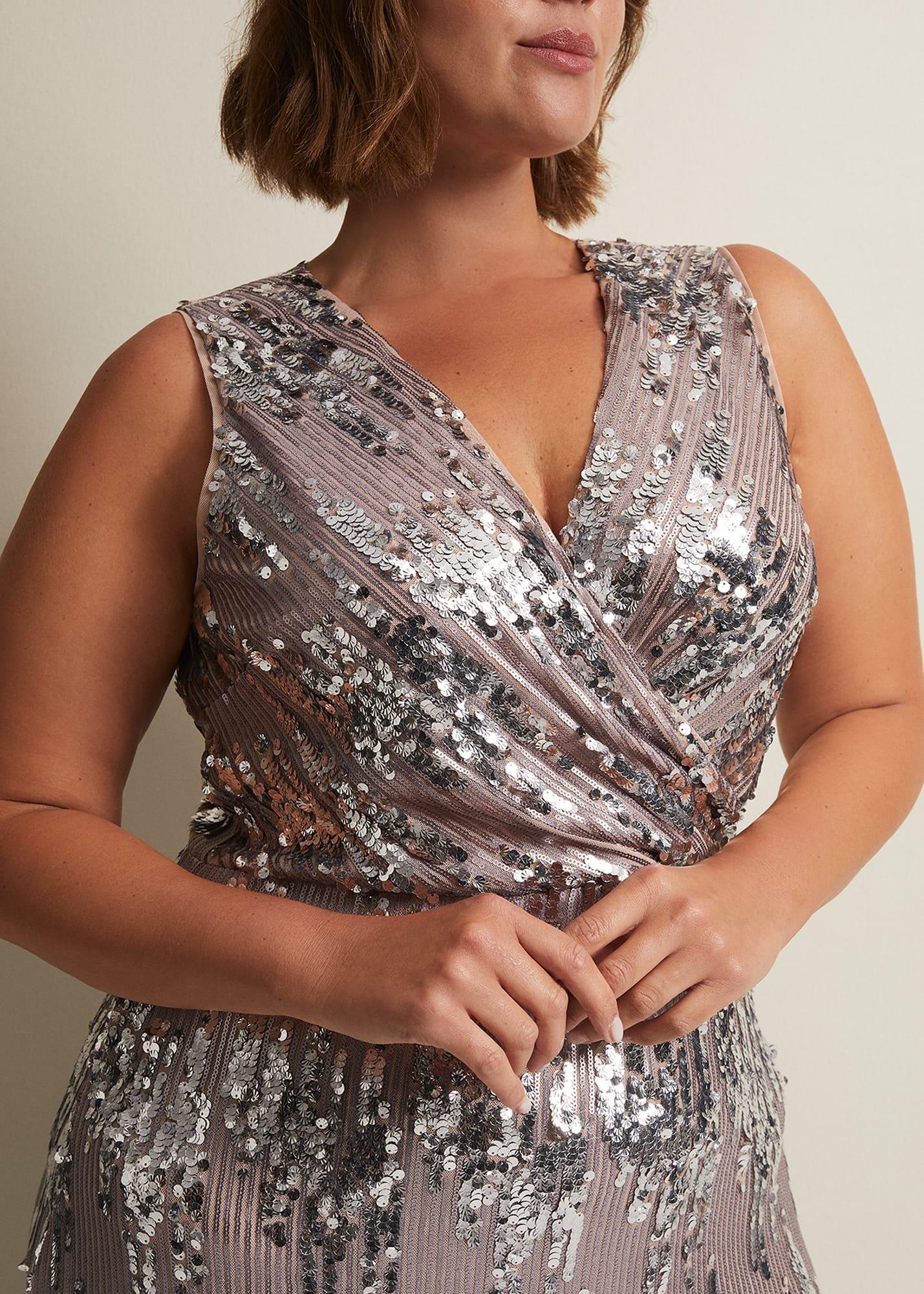 Daphne Sequin Maxi Dress