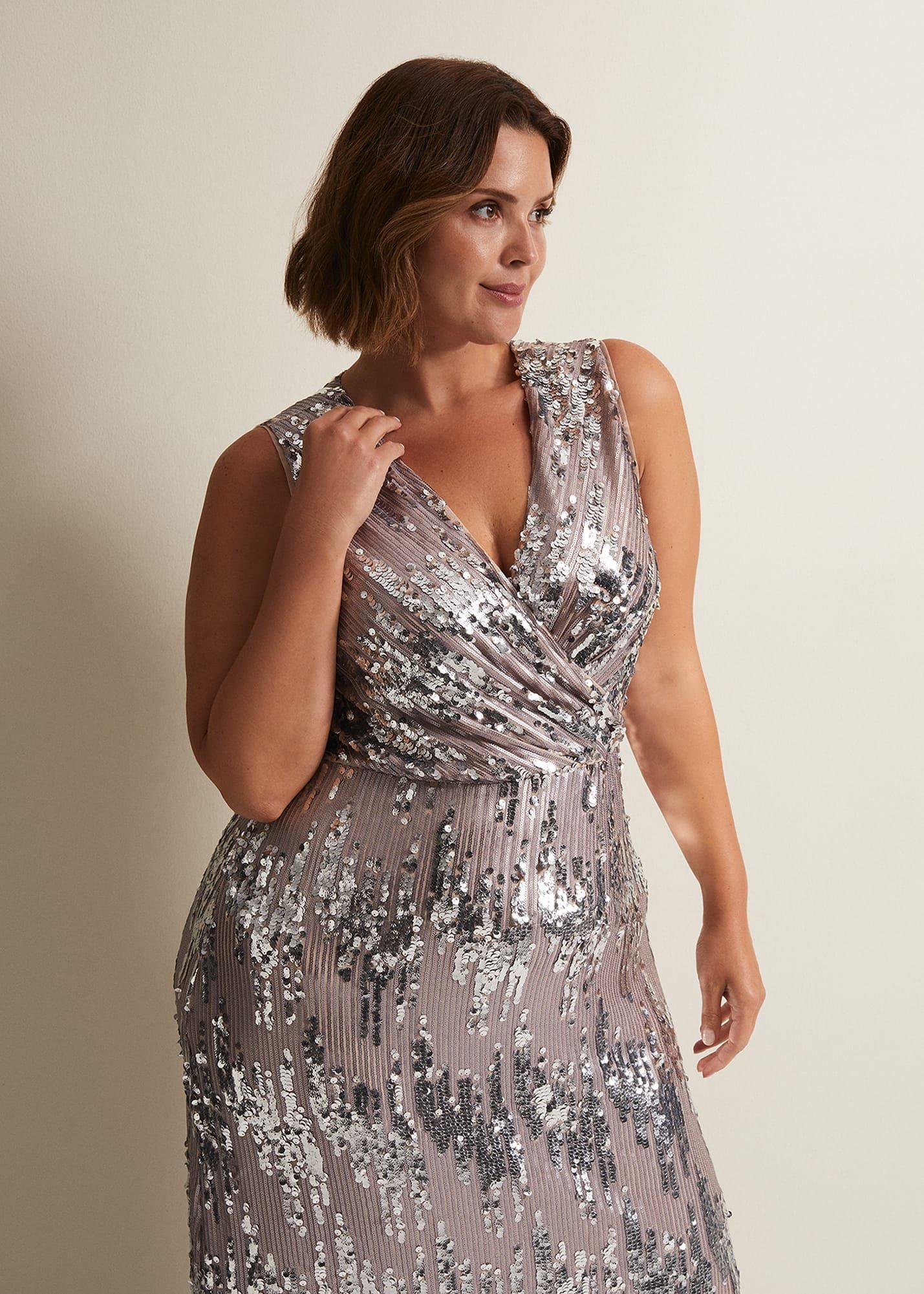 Daphne Sequin Maxi Dress
