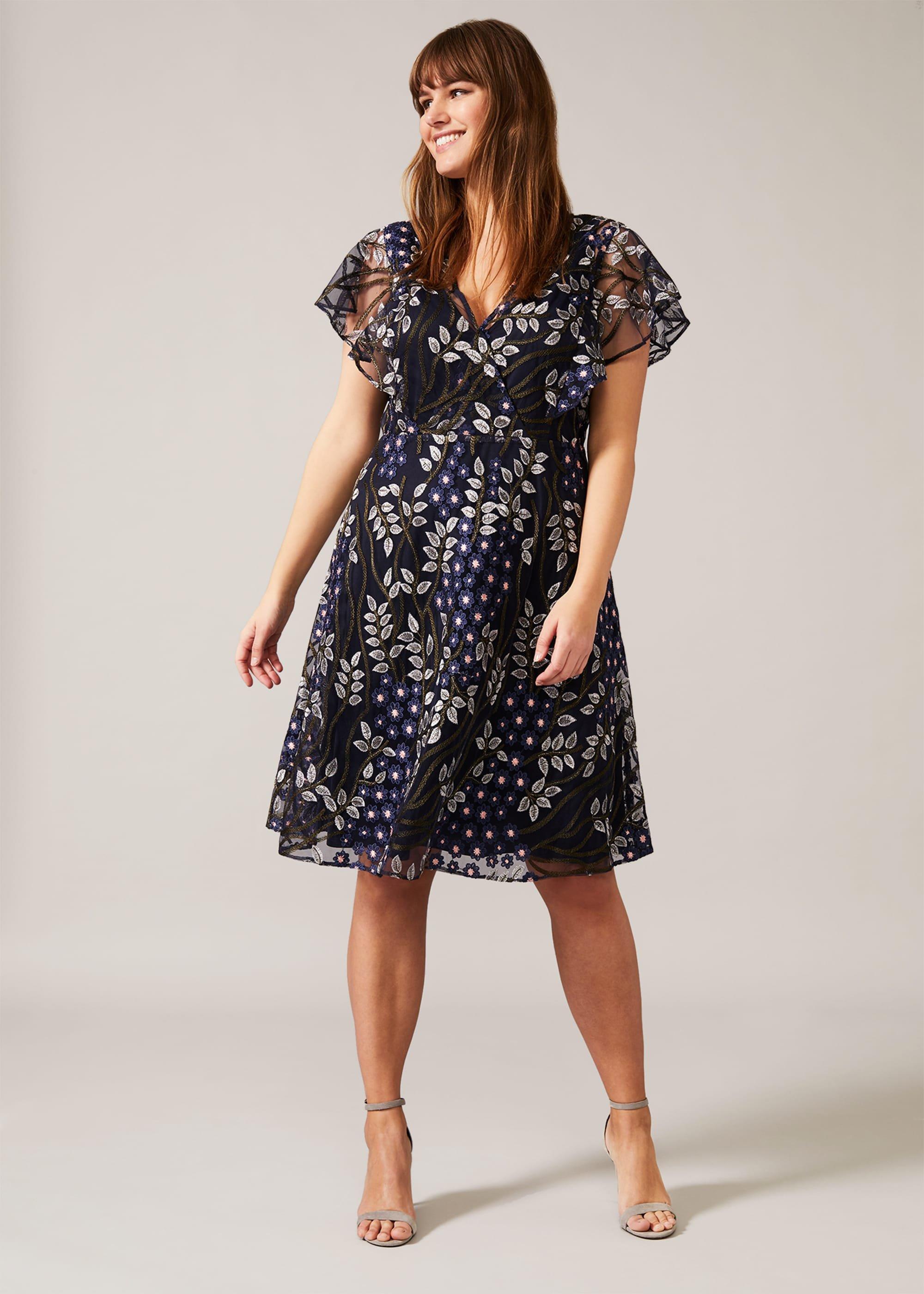 Ida Floral Embroidered Dress