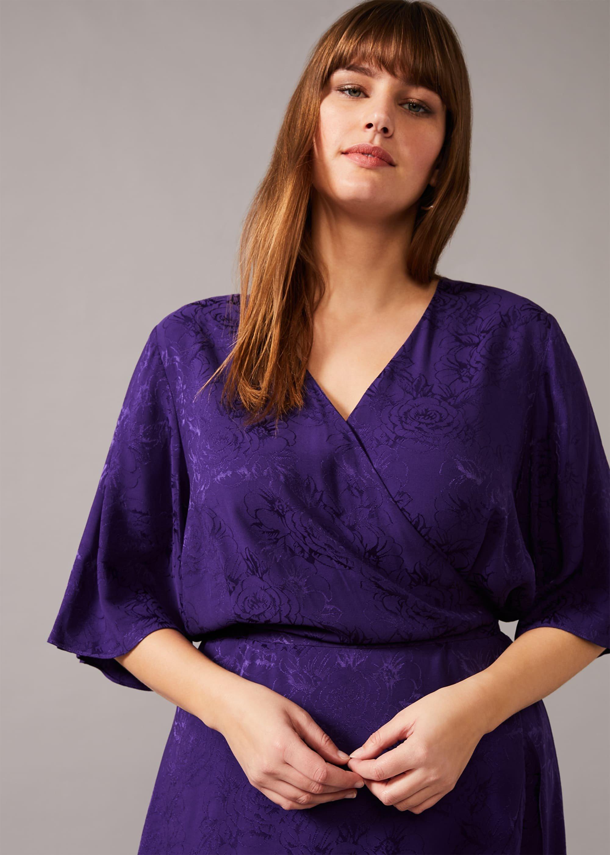 Olive Wrap Jacquard Dress