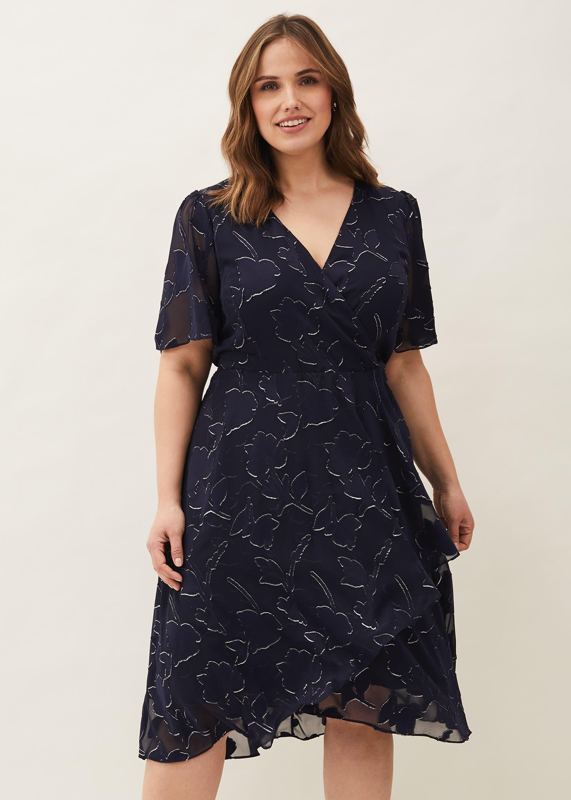 Polly Foil Jacquard Dress