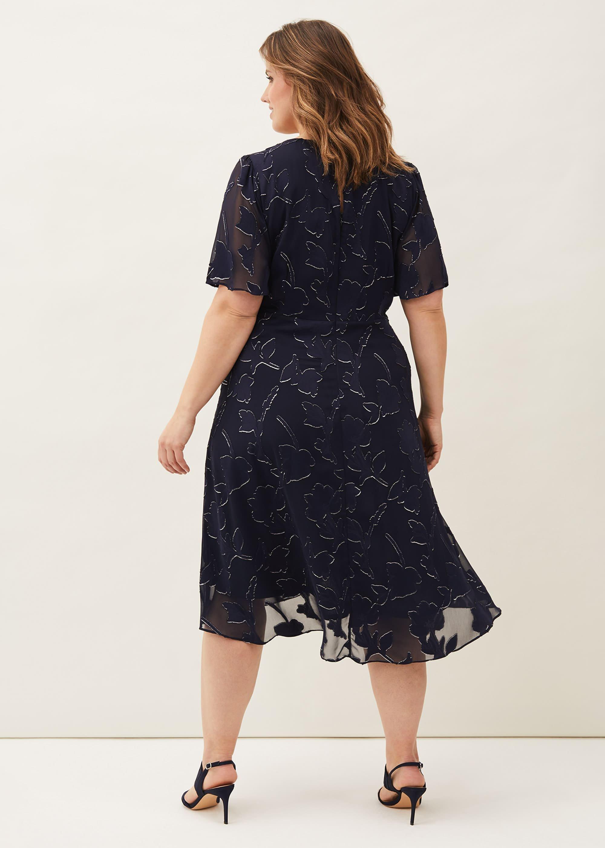 Polly Foil Jacquard Dress
