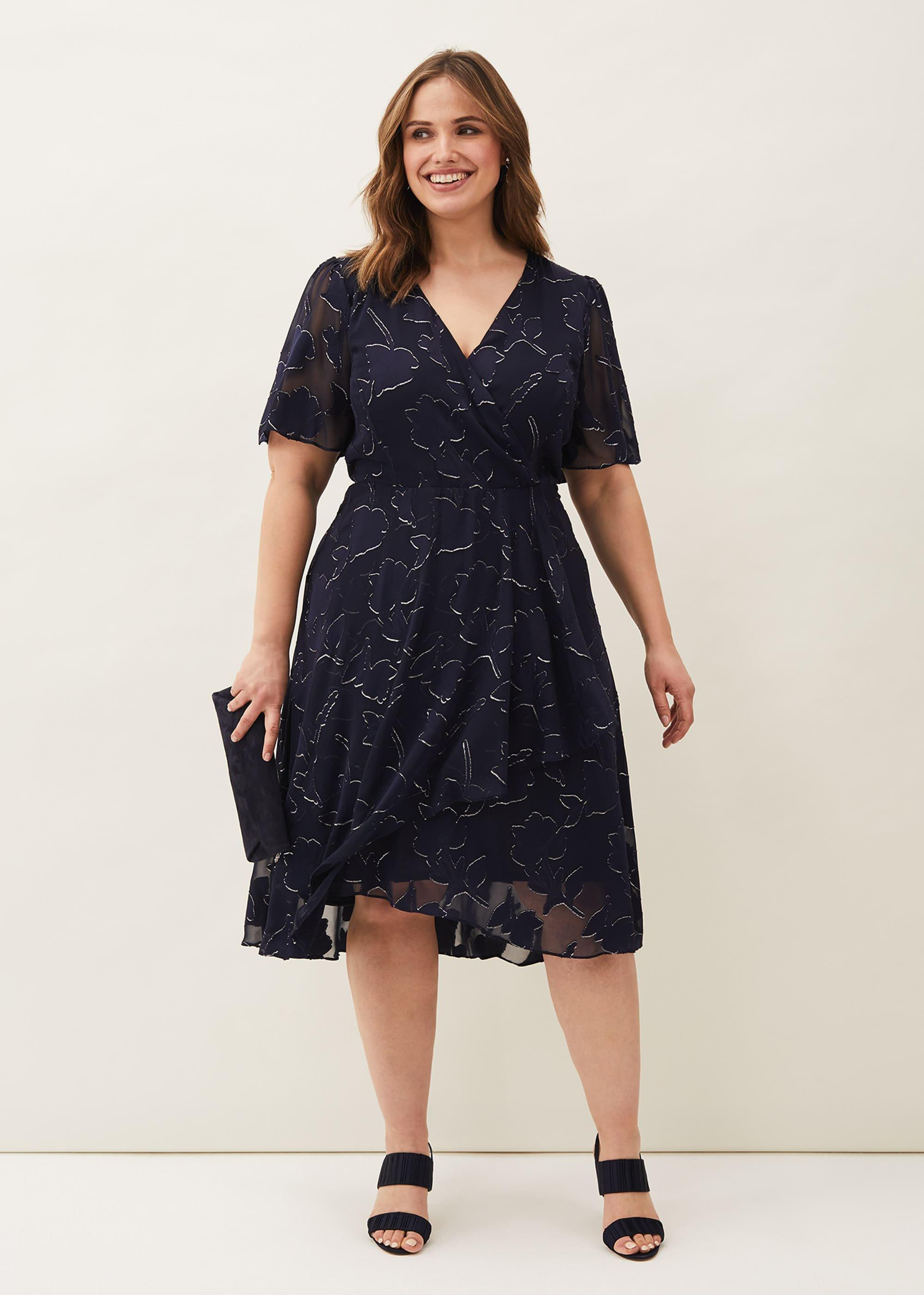Polly Foil Jacquard Dress