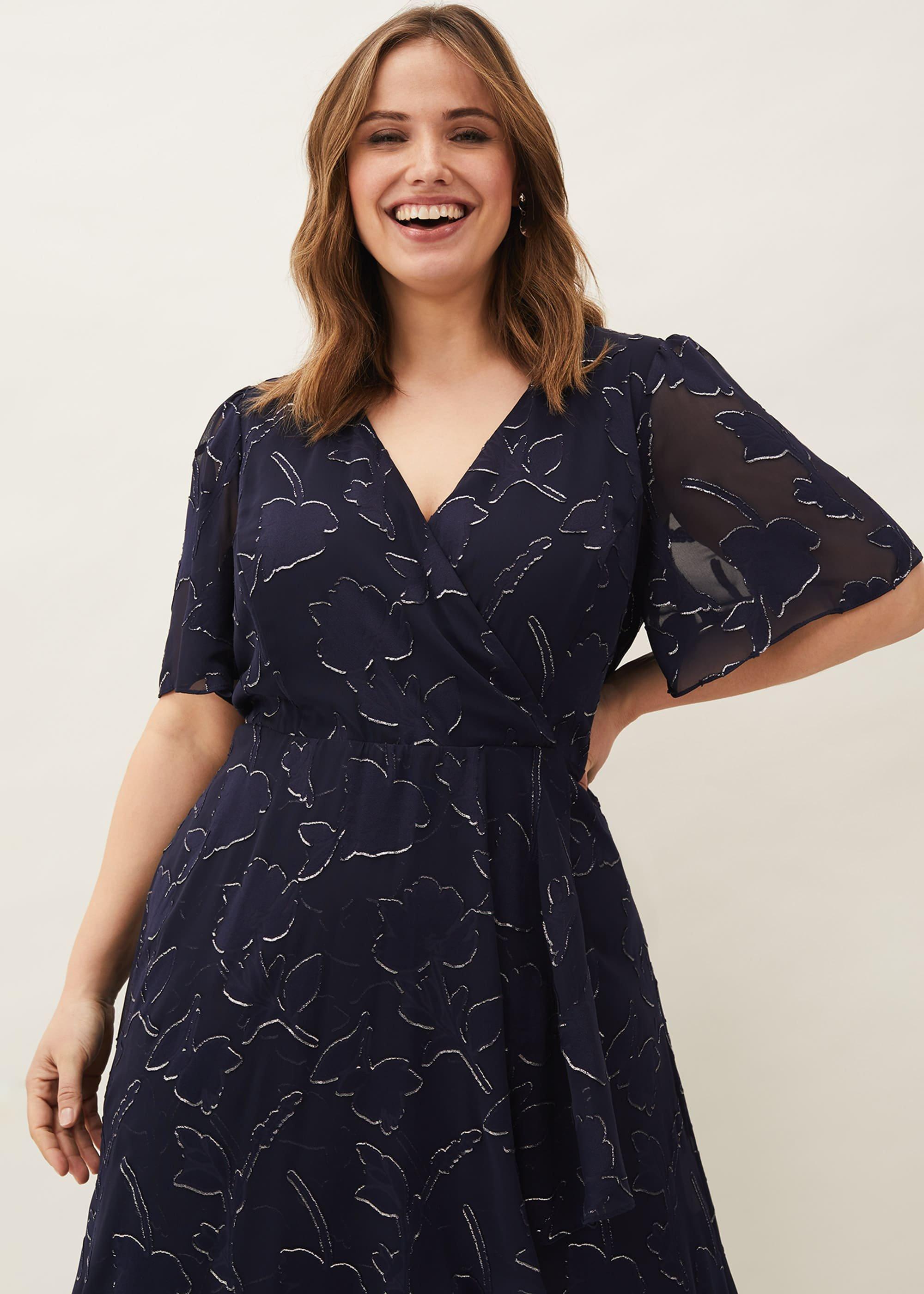 Polly Foil Jacquard Dress