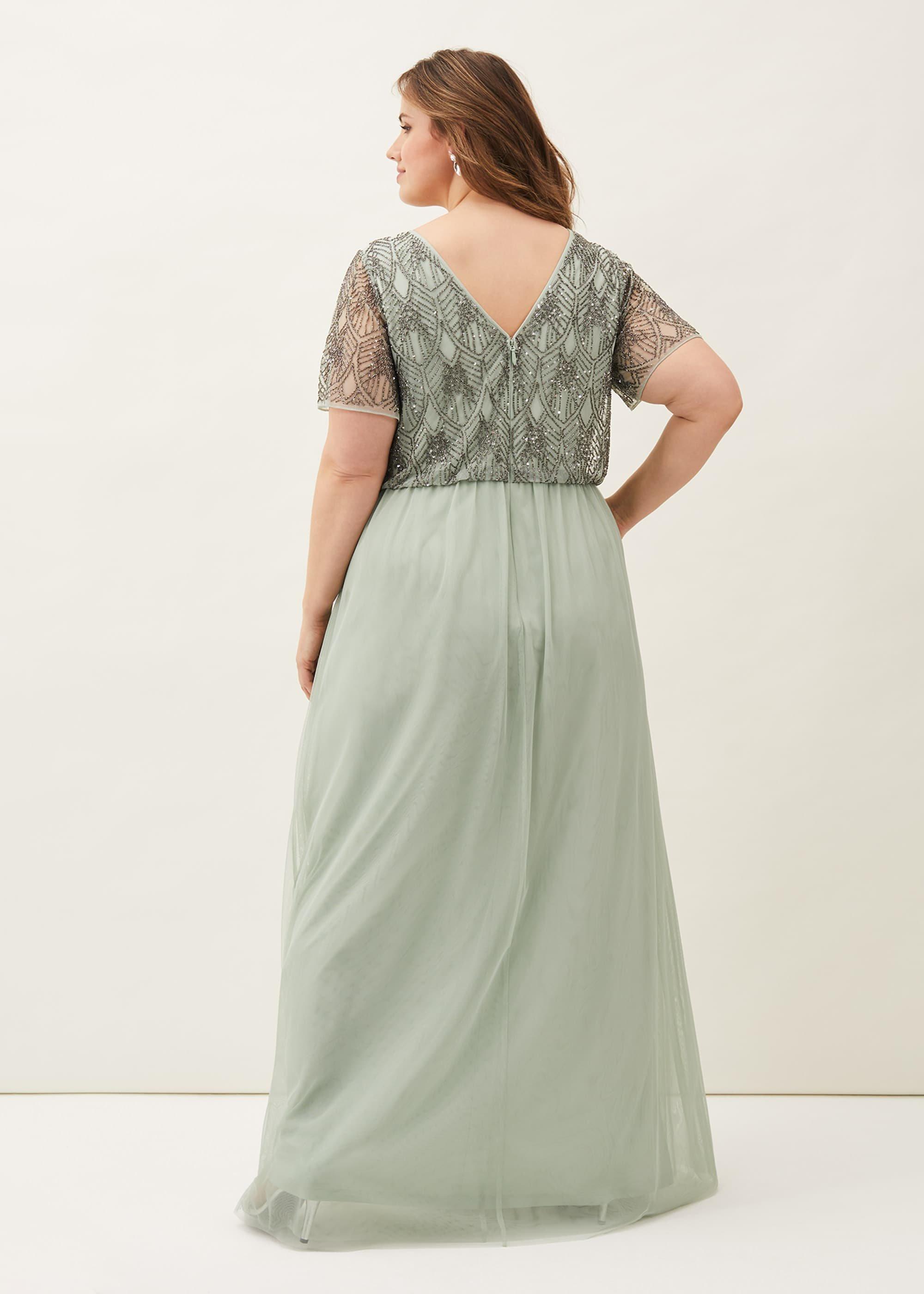 Tomasi Beaded Tulle Maxi Dress