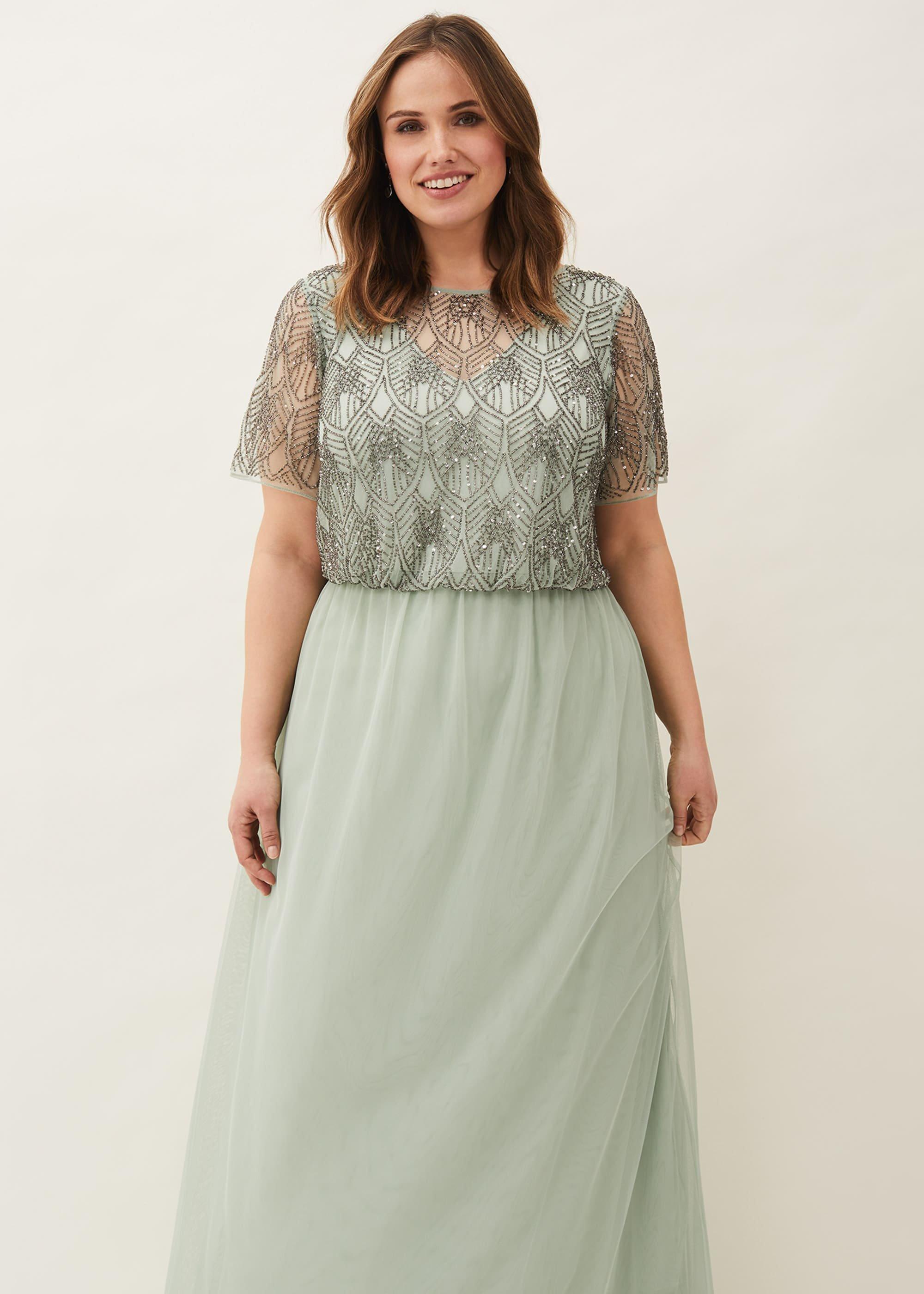 Tomasi Beaded Tulle Maxi Dress