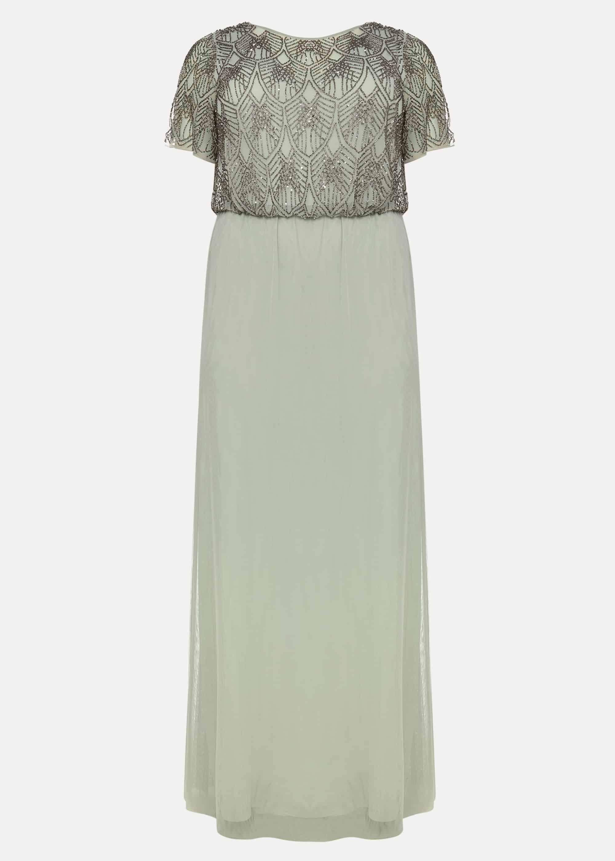 Tomasi Beaded Tulle Maxi Dress