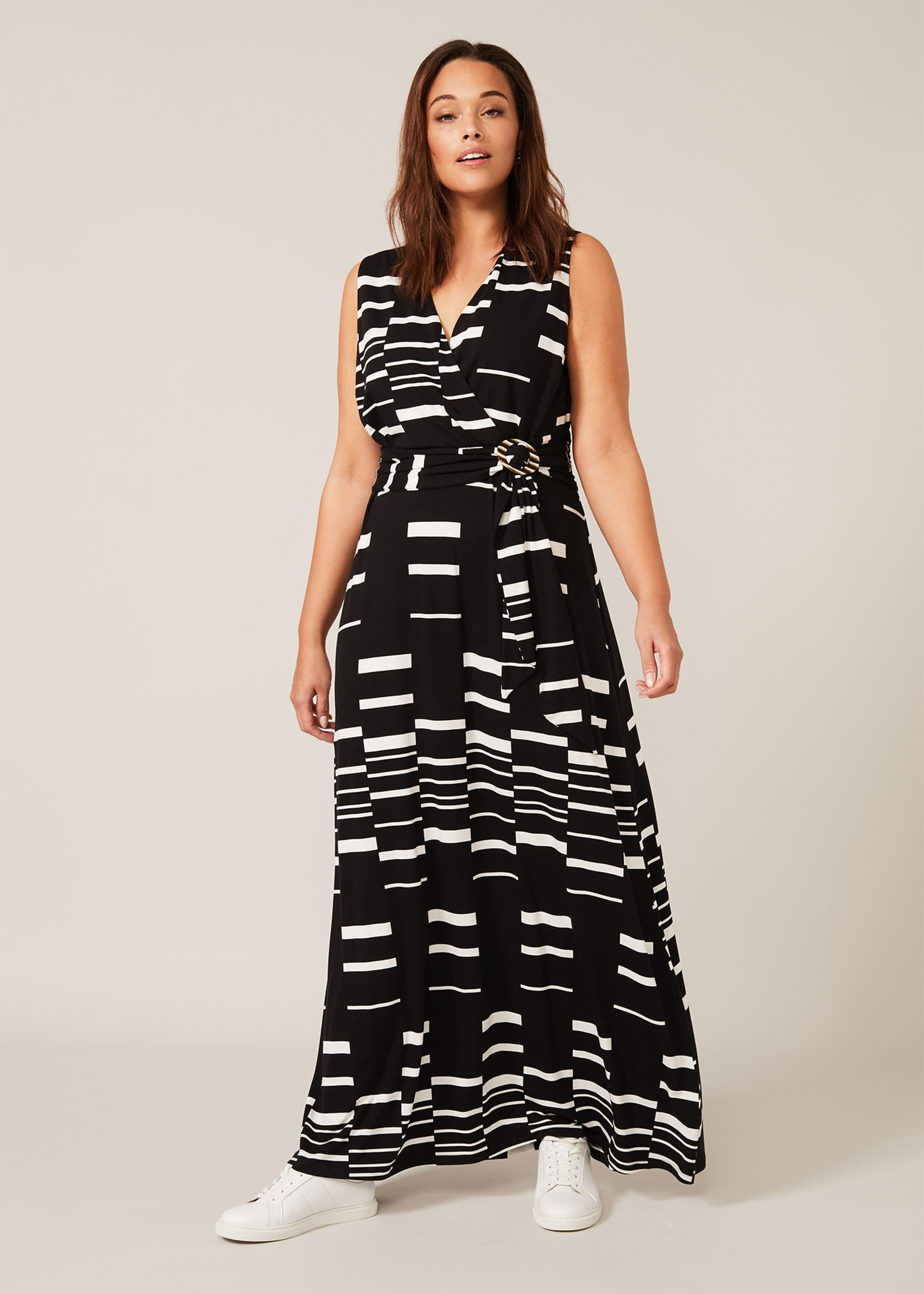 Willow Stripe Wrap Maxi Dress