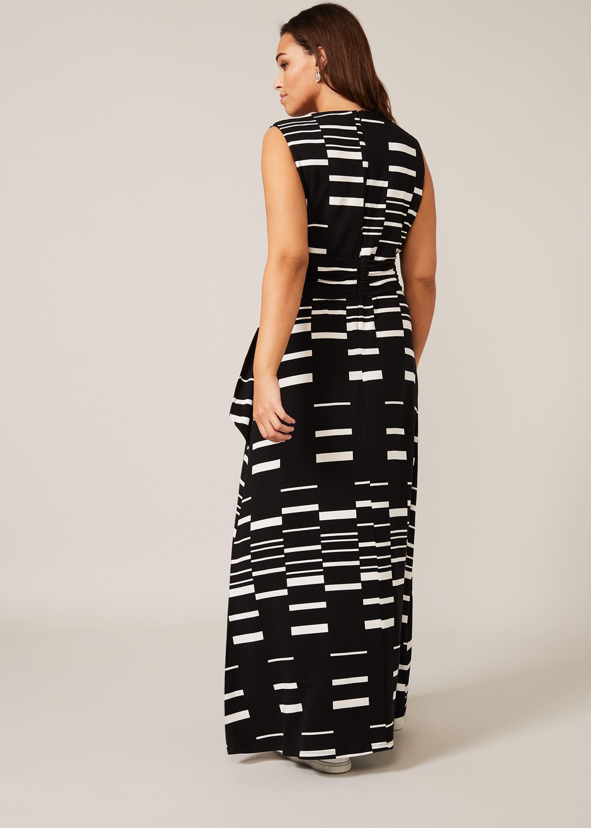 Willow Stripe Wrap Maxi Dress