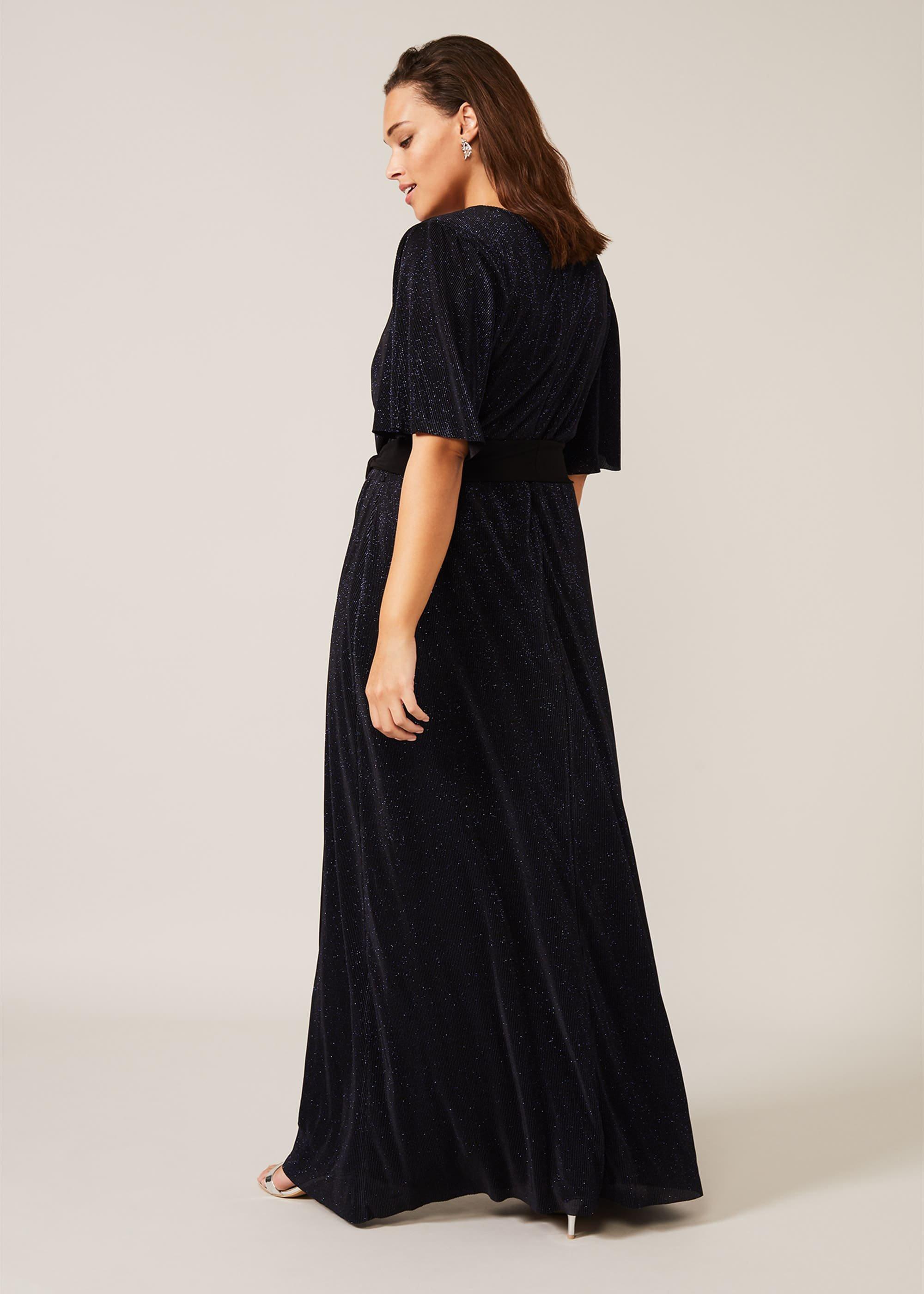 Hattie Plisse Sparkle Maxi Dress