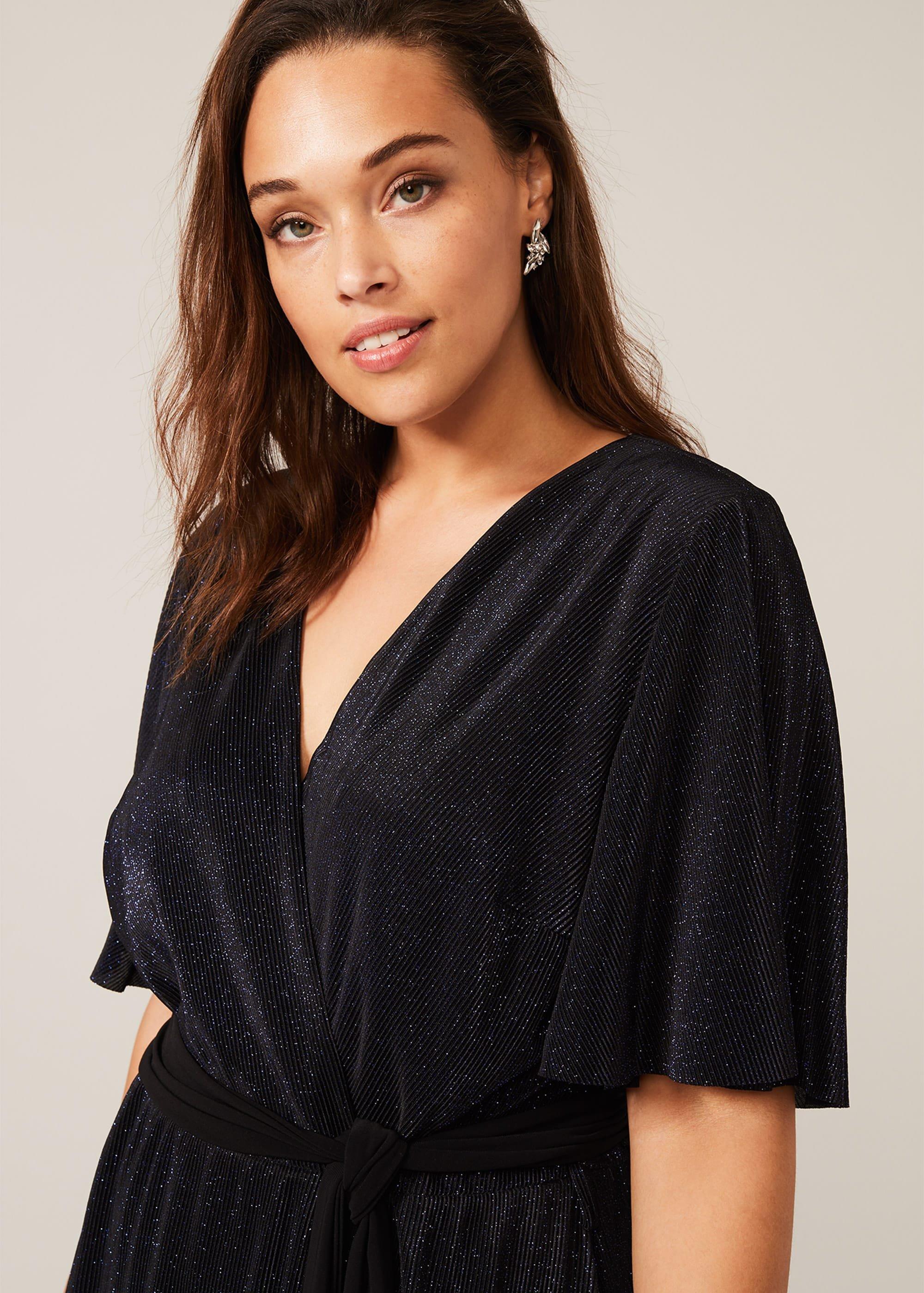 Hattie Plisse Sparkle Maxi Dress