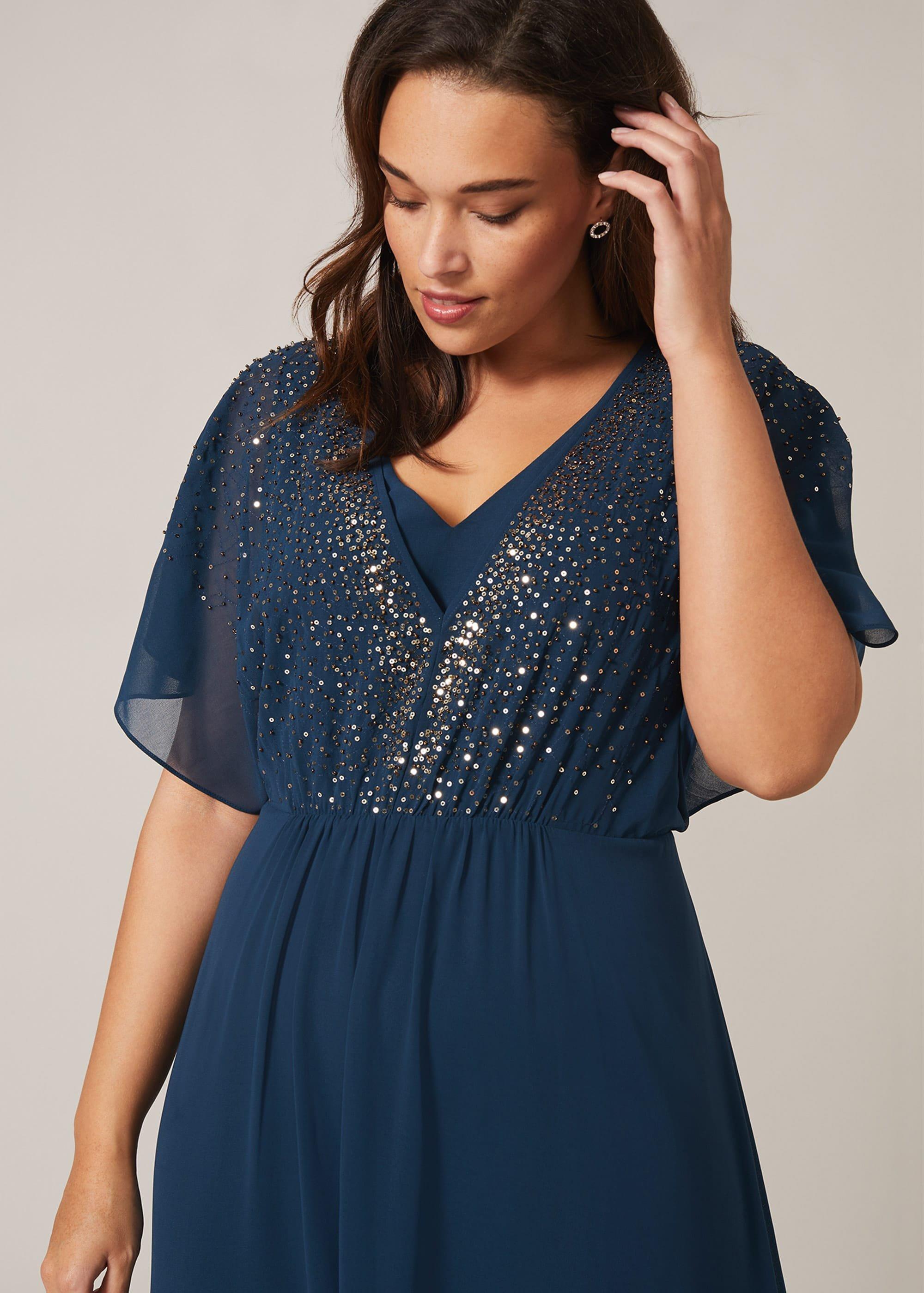 Nadia Sequin Maxi Dress