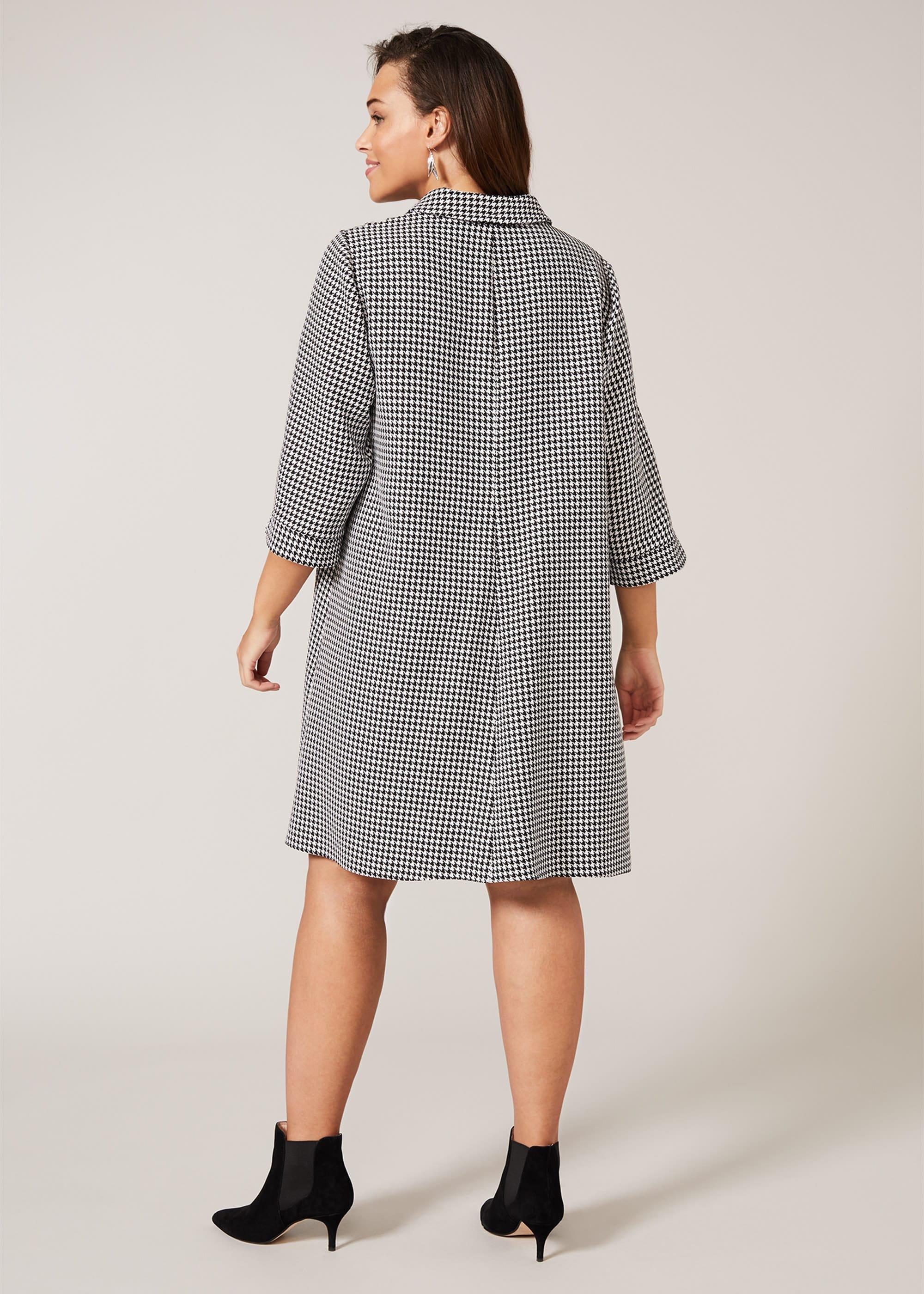 Joanne Dogtooth Swing Dress
