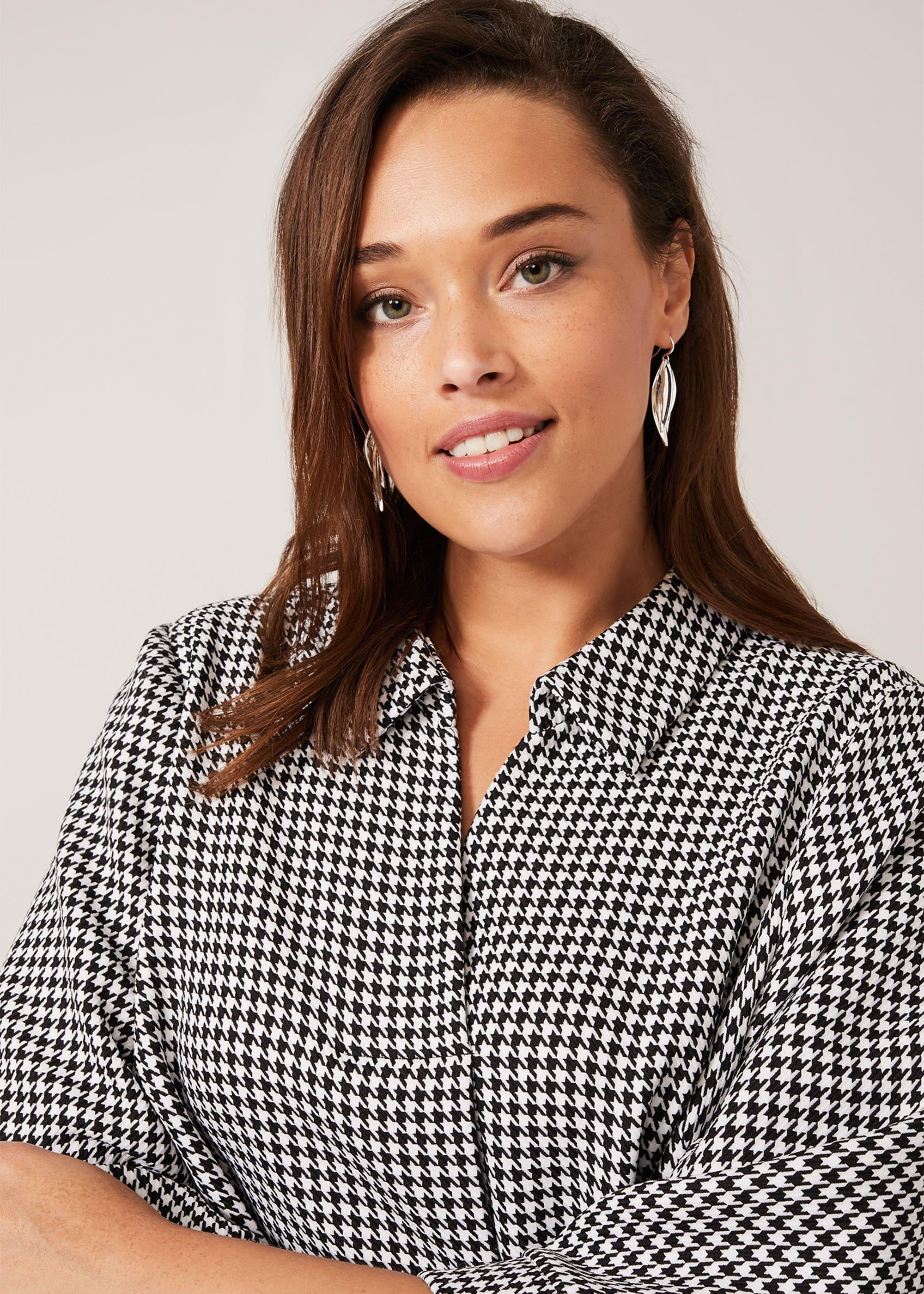 Joanne Dogtooth Swing Dress