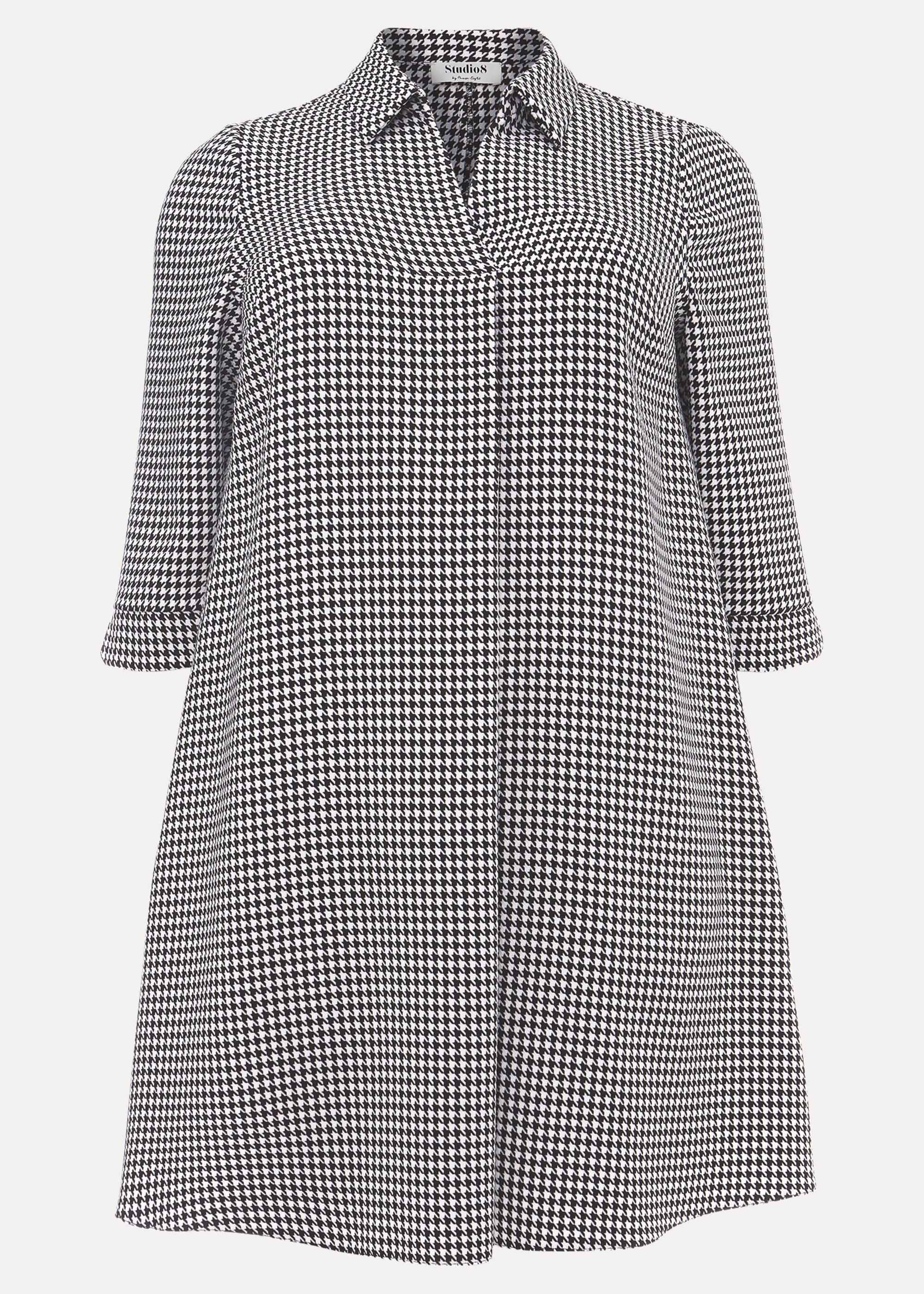 Joanne Dogtooth Swing Dress