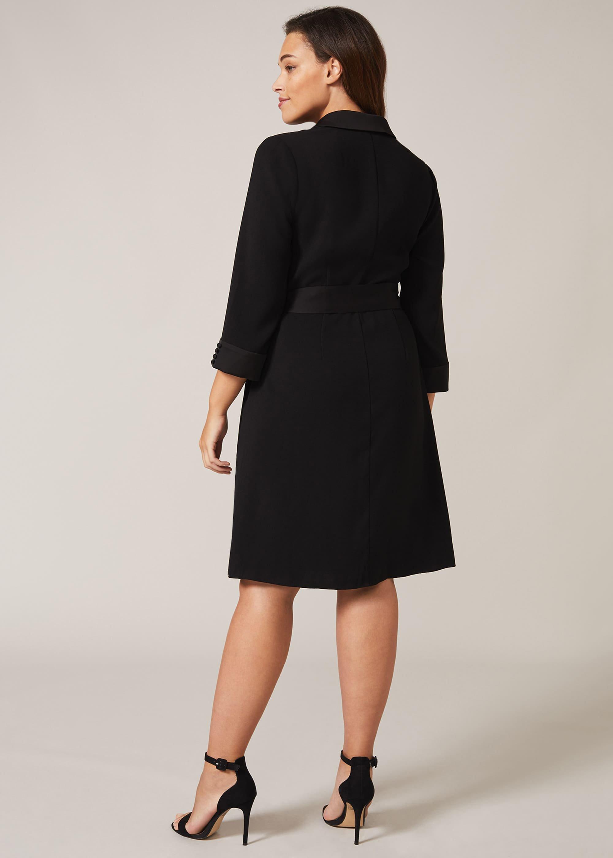 Iris Tuxedo Wrap Dress