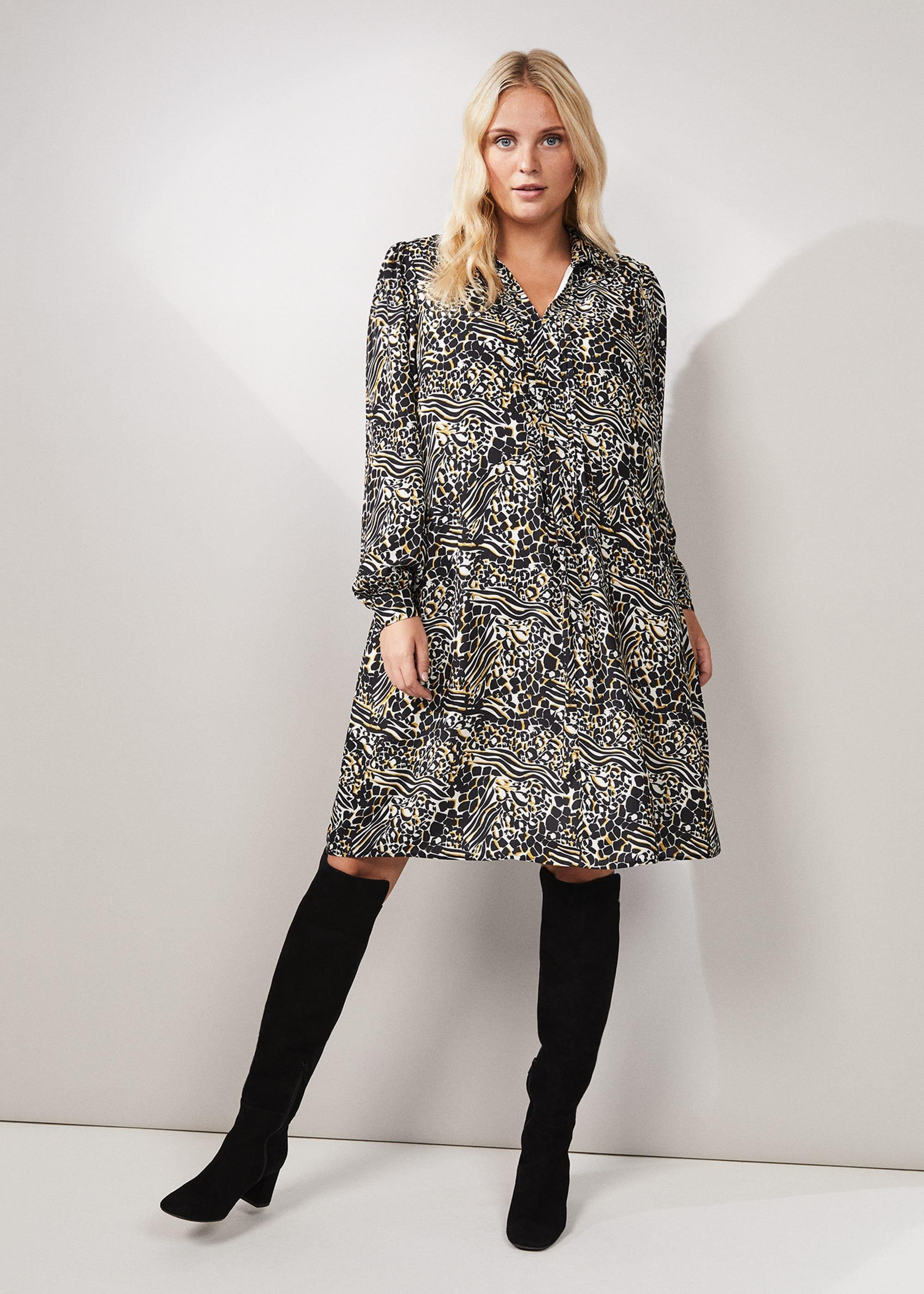 Elle Printed Swing Dress