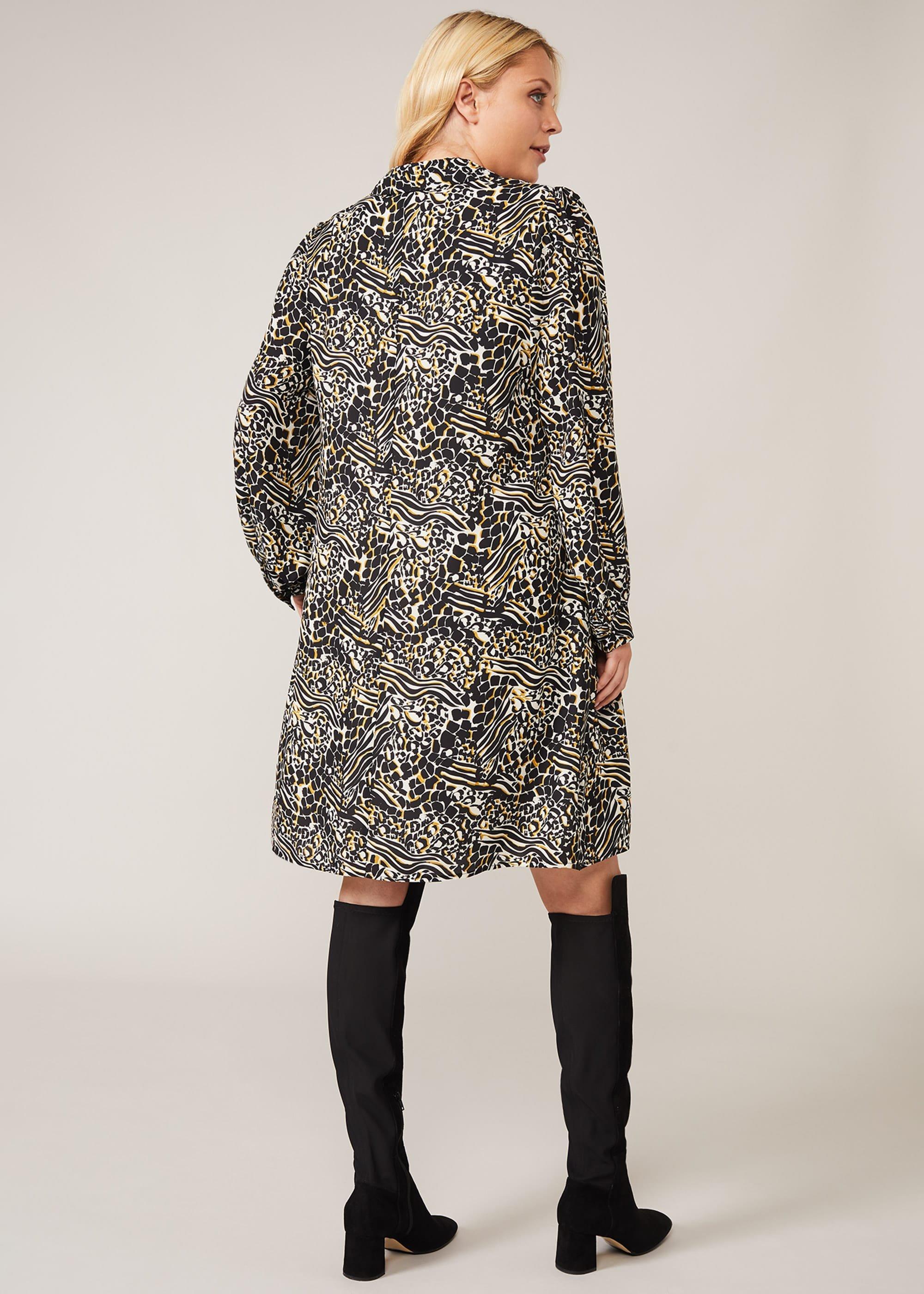 Elle Printed Swing Dress