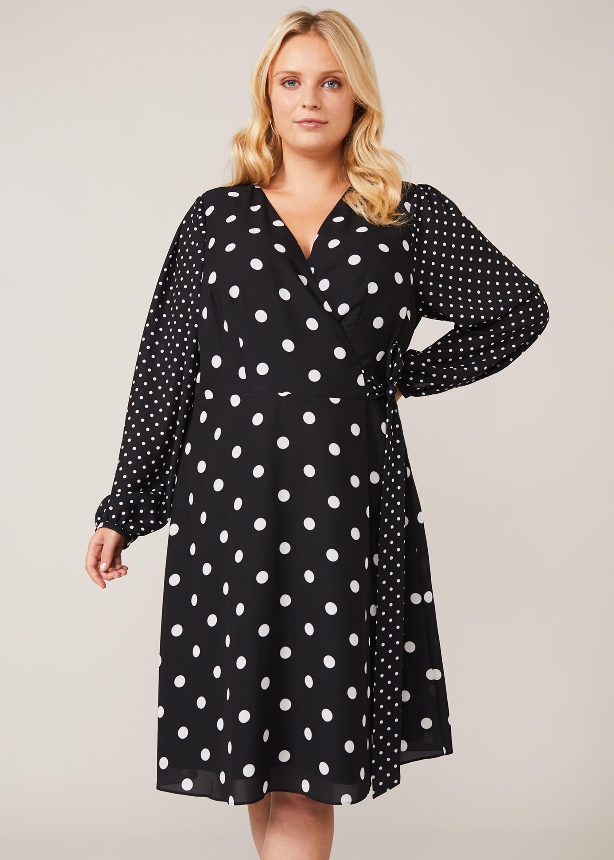 Diane Spot Wrap Dress