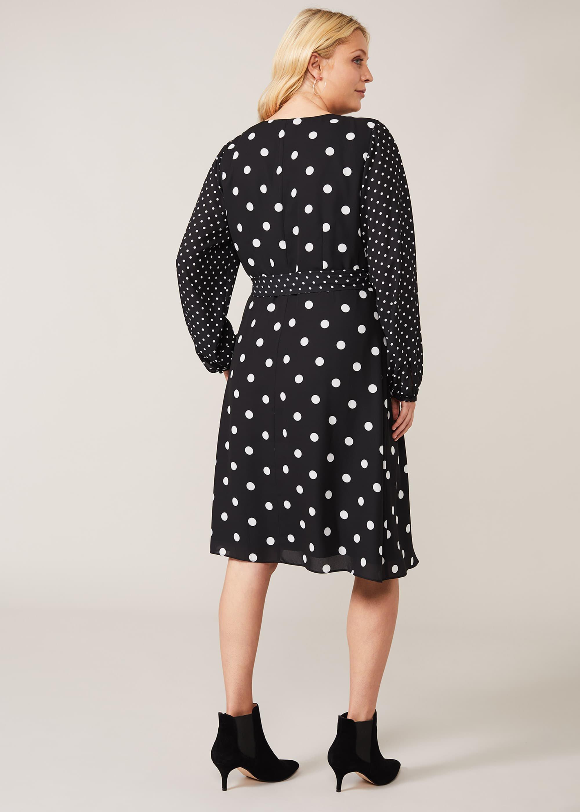 Diane Spot Wrap Dress