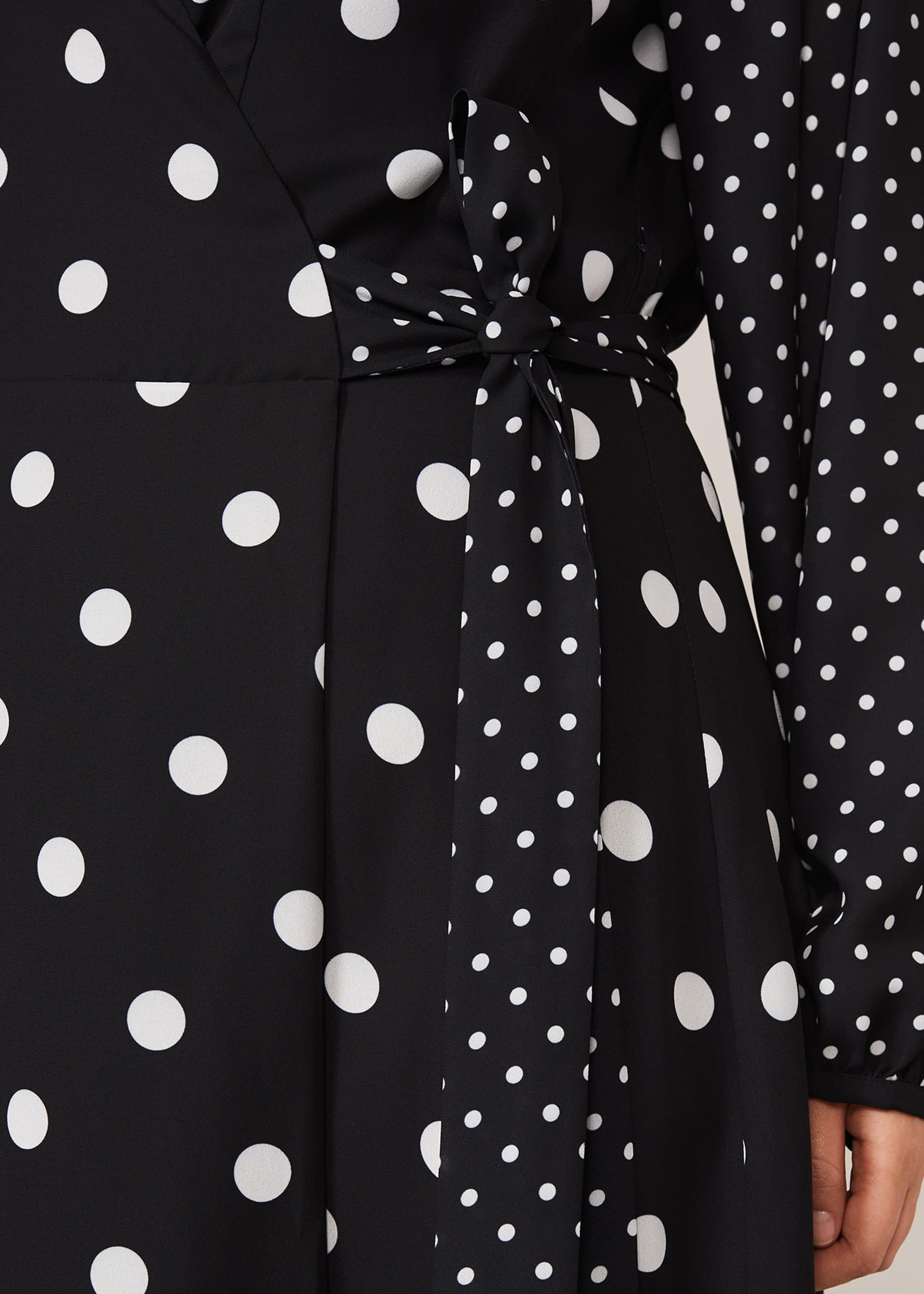 Diane Spot Wrap Dress