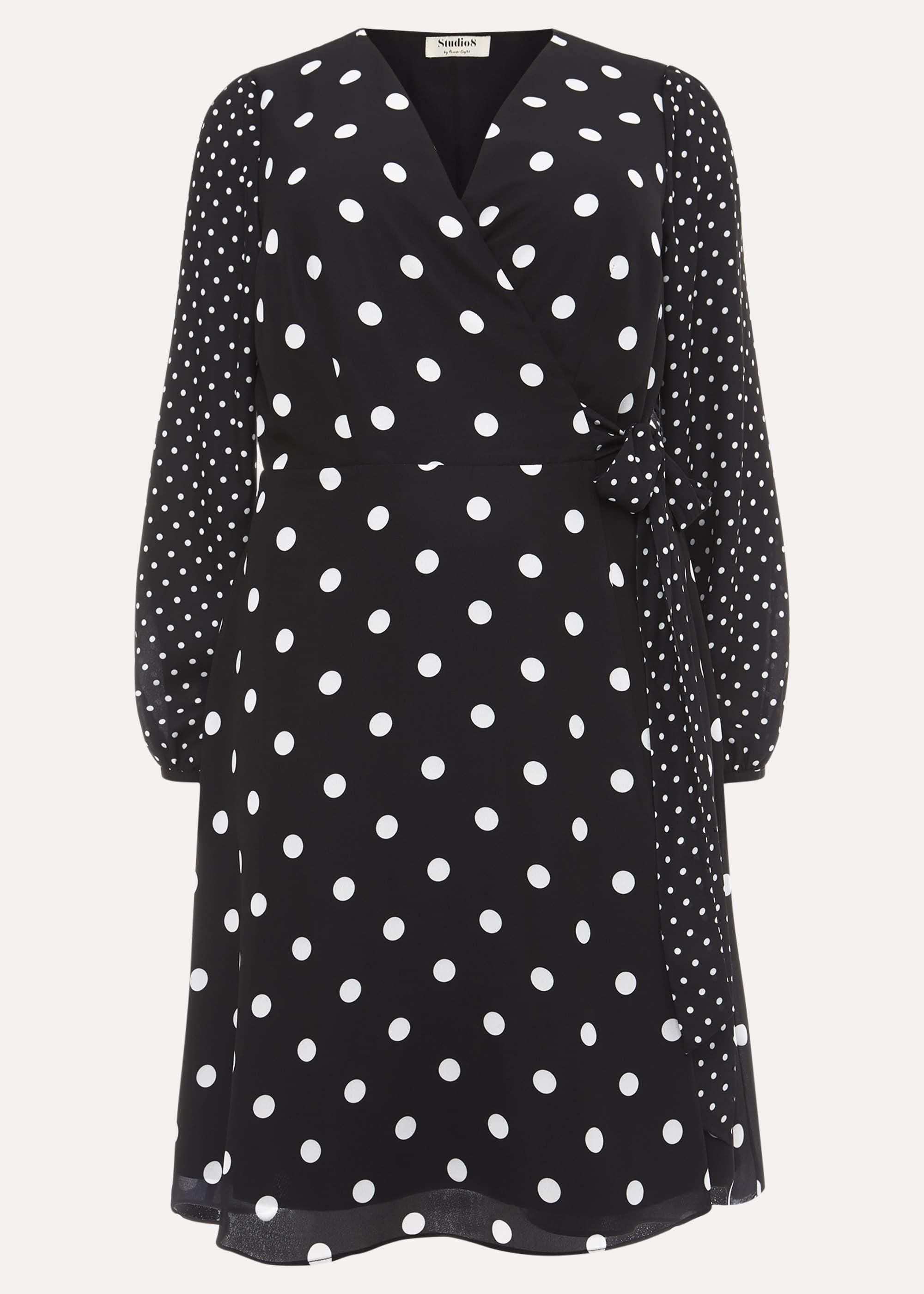 Diane Spot Wrap Dress